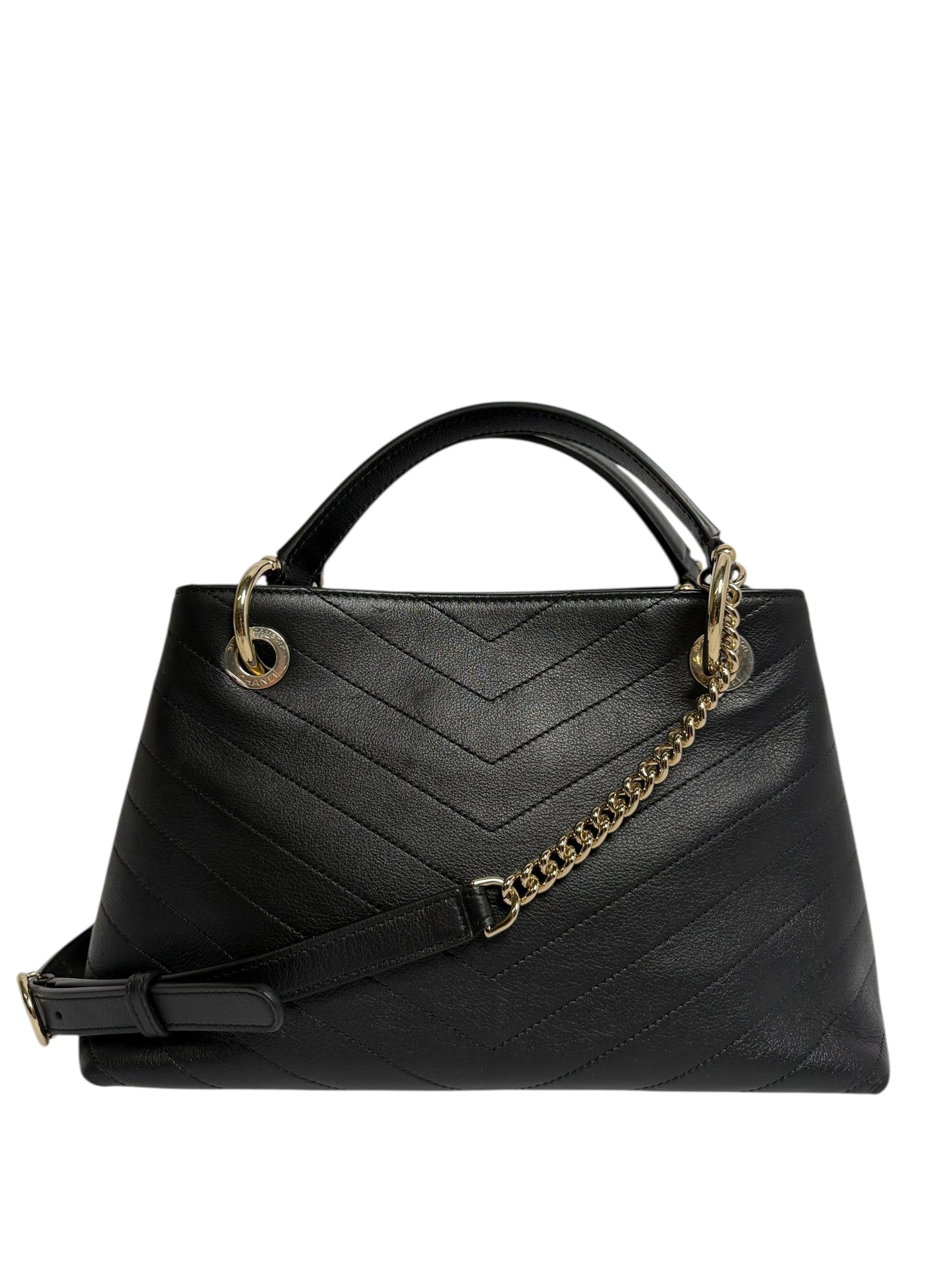 Chanel Black Chevron Shoulder Bag