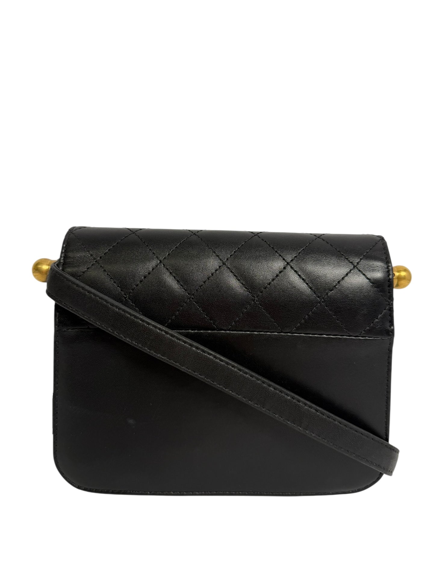 Chanel Bimetal Chain Black Flap
