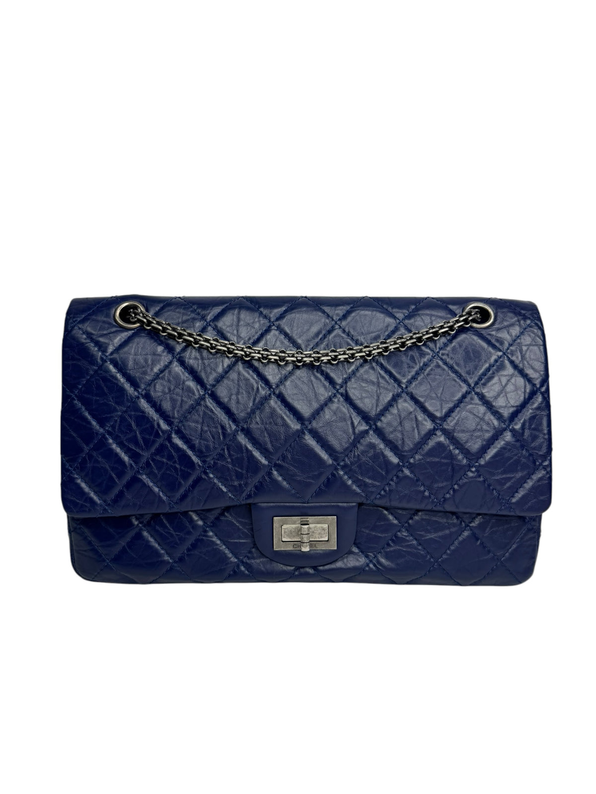 Chanel Reissue 2.55 227 Navy Calfskin T9315