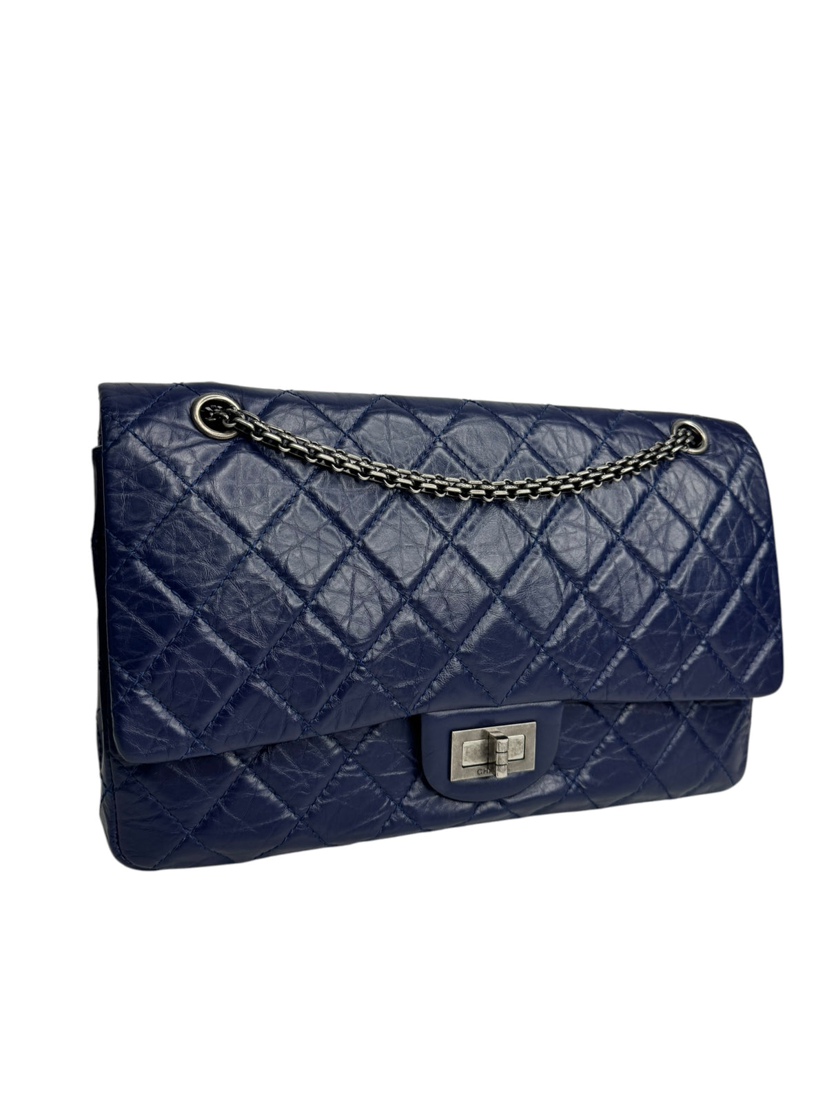 Chanel Reissue 2.55 227 Navy Calfskin T9315