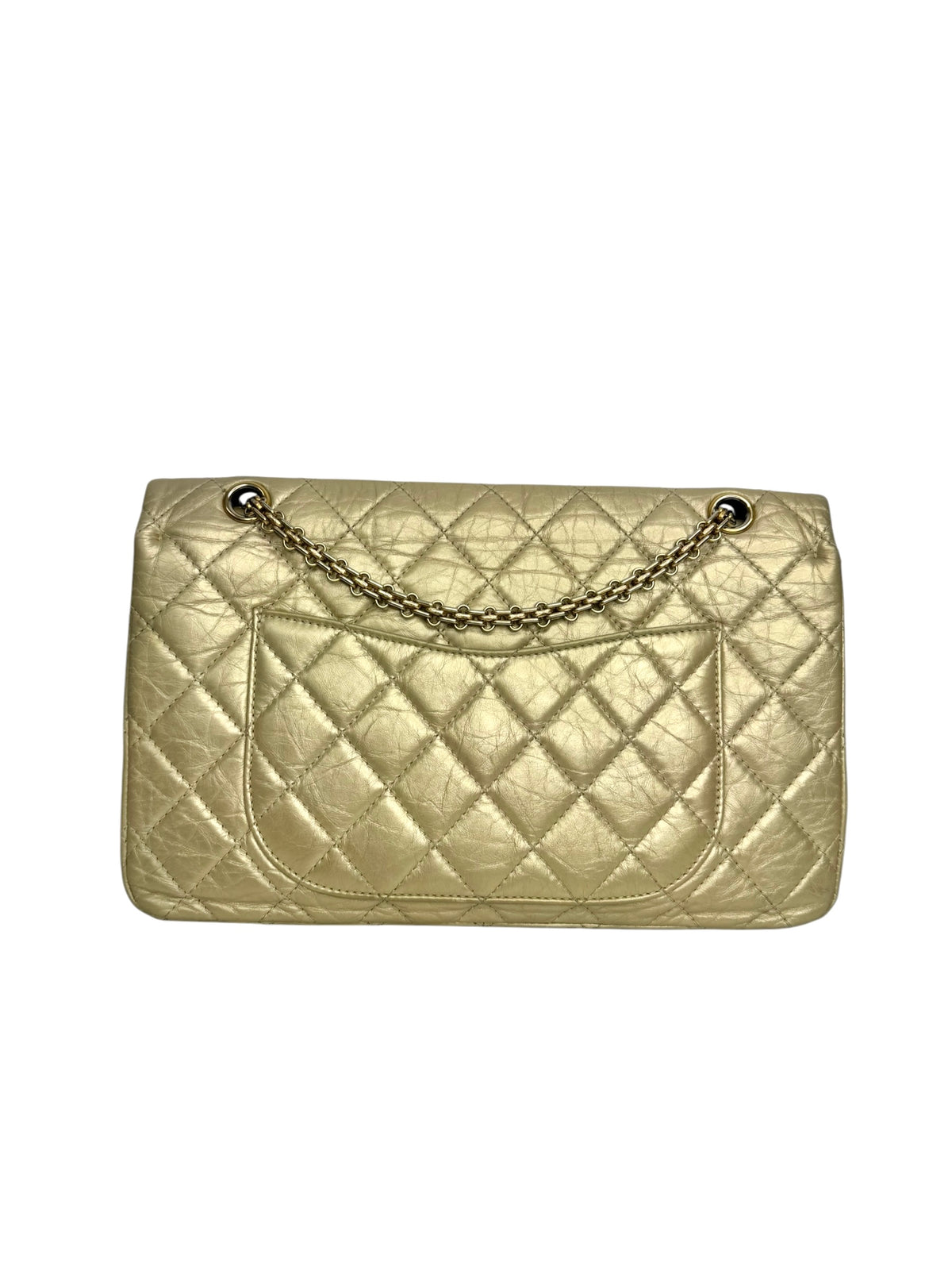 Chanel Reissue 2.55 227 Gold Calfskin GHW T9338