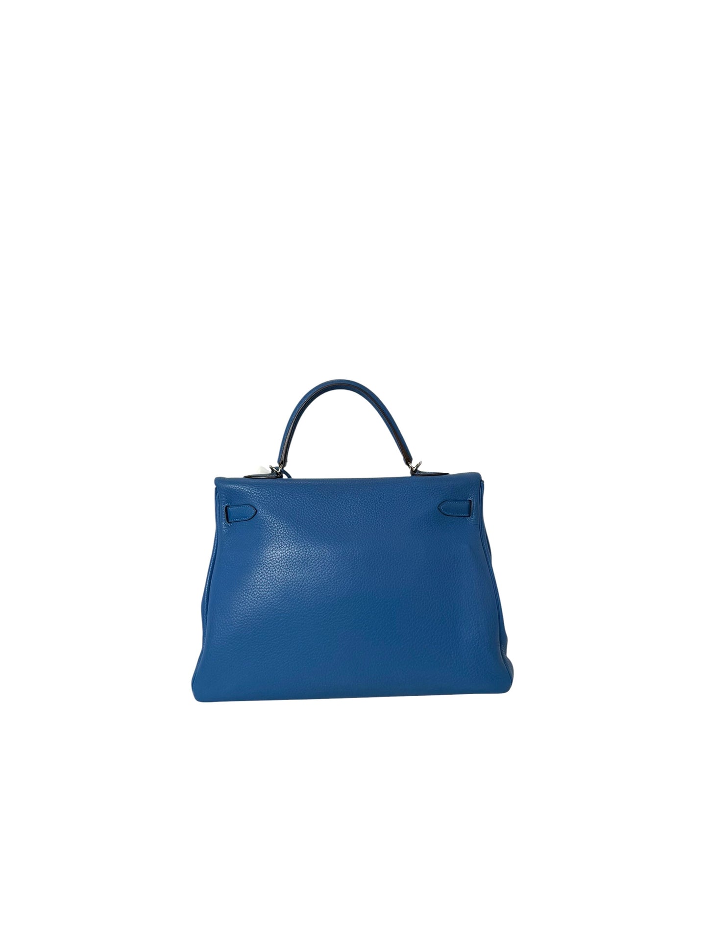 Hermes Kelly Blue 35 Clemence T6662