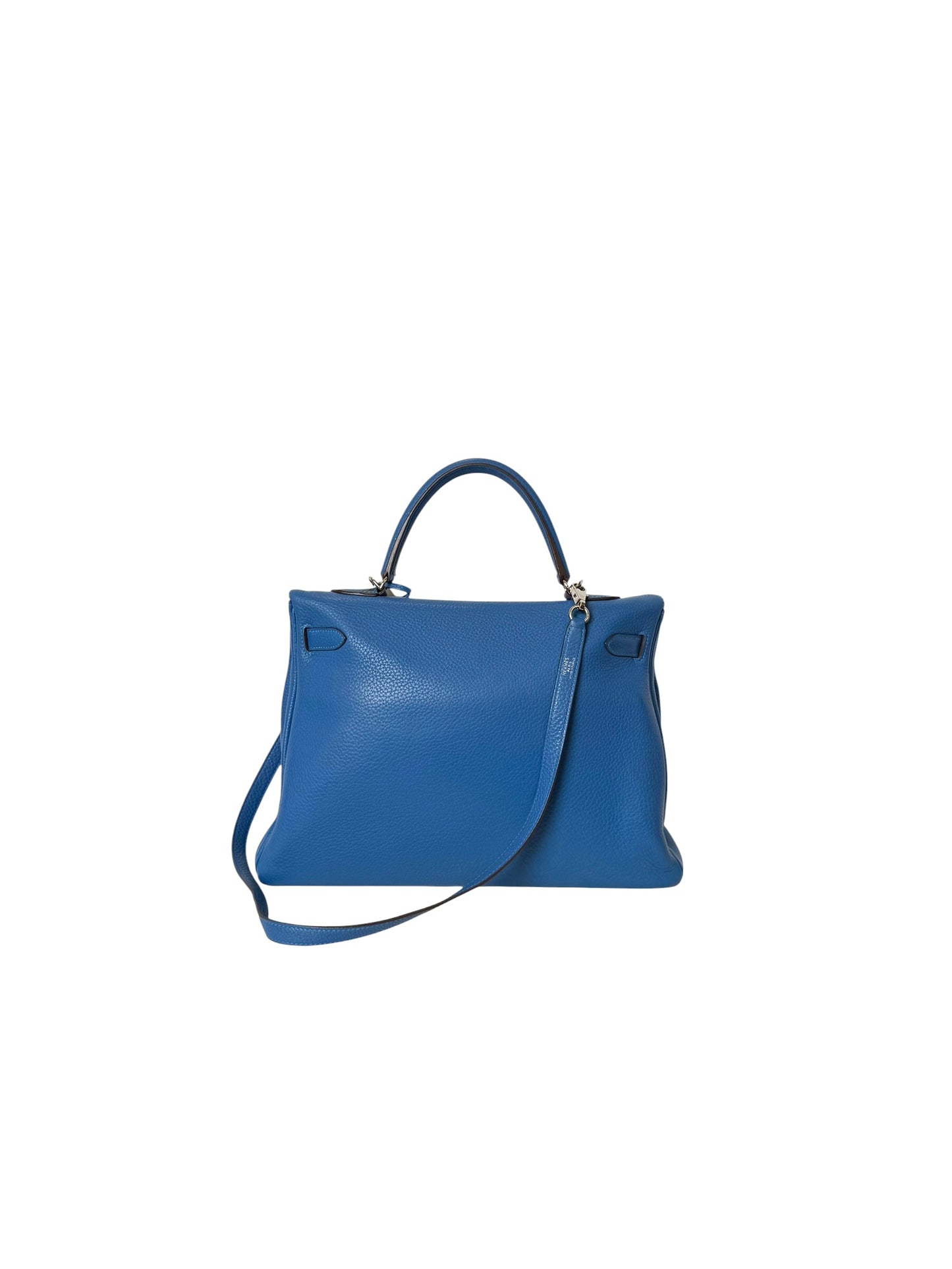 Hermes Kelly Blue 35 Clemence T6662