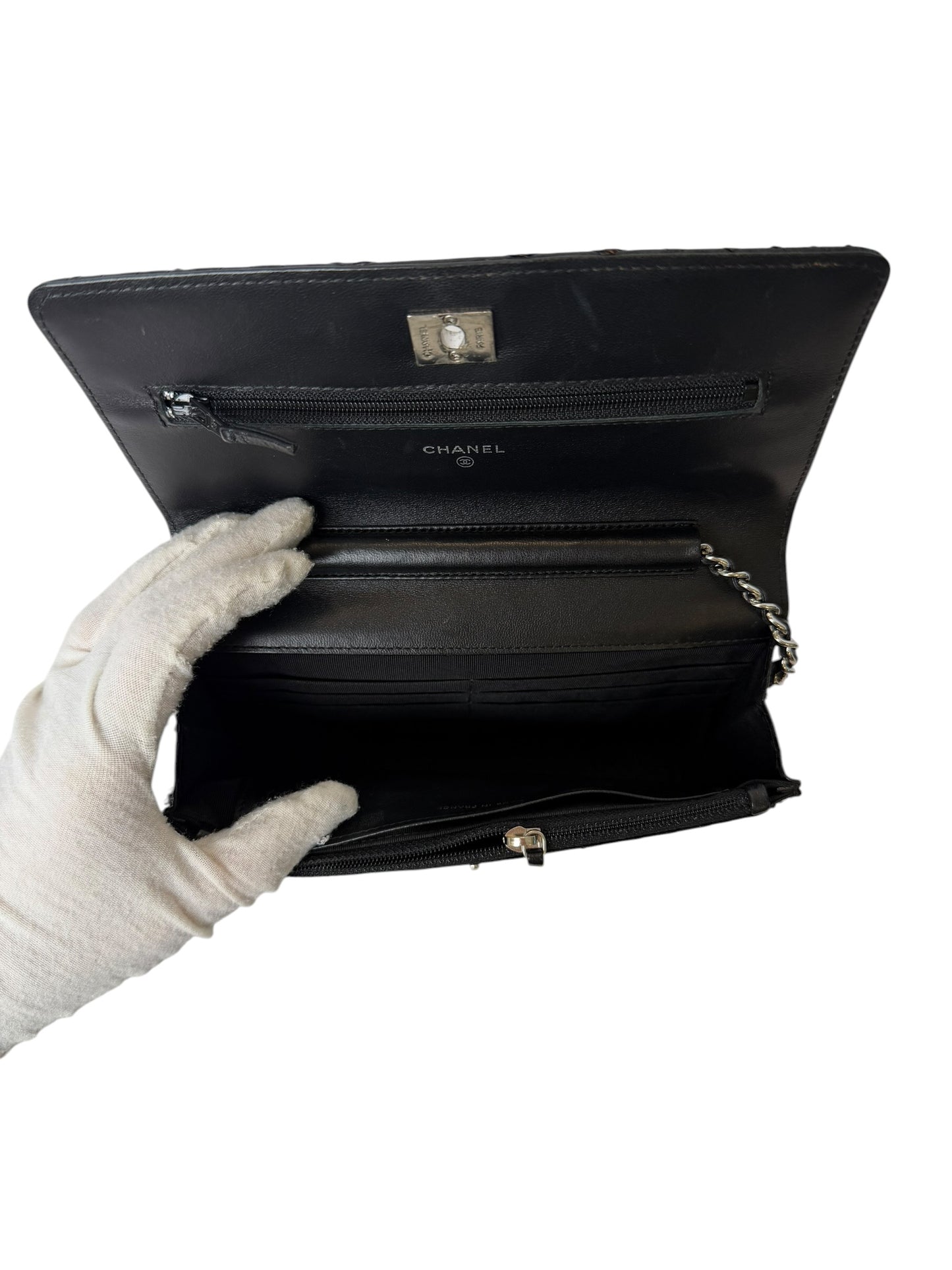 Chanel Black Python WOC T2286