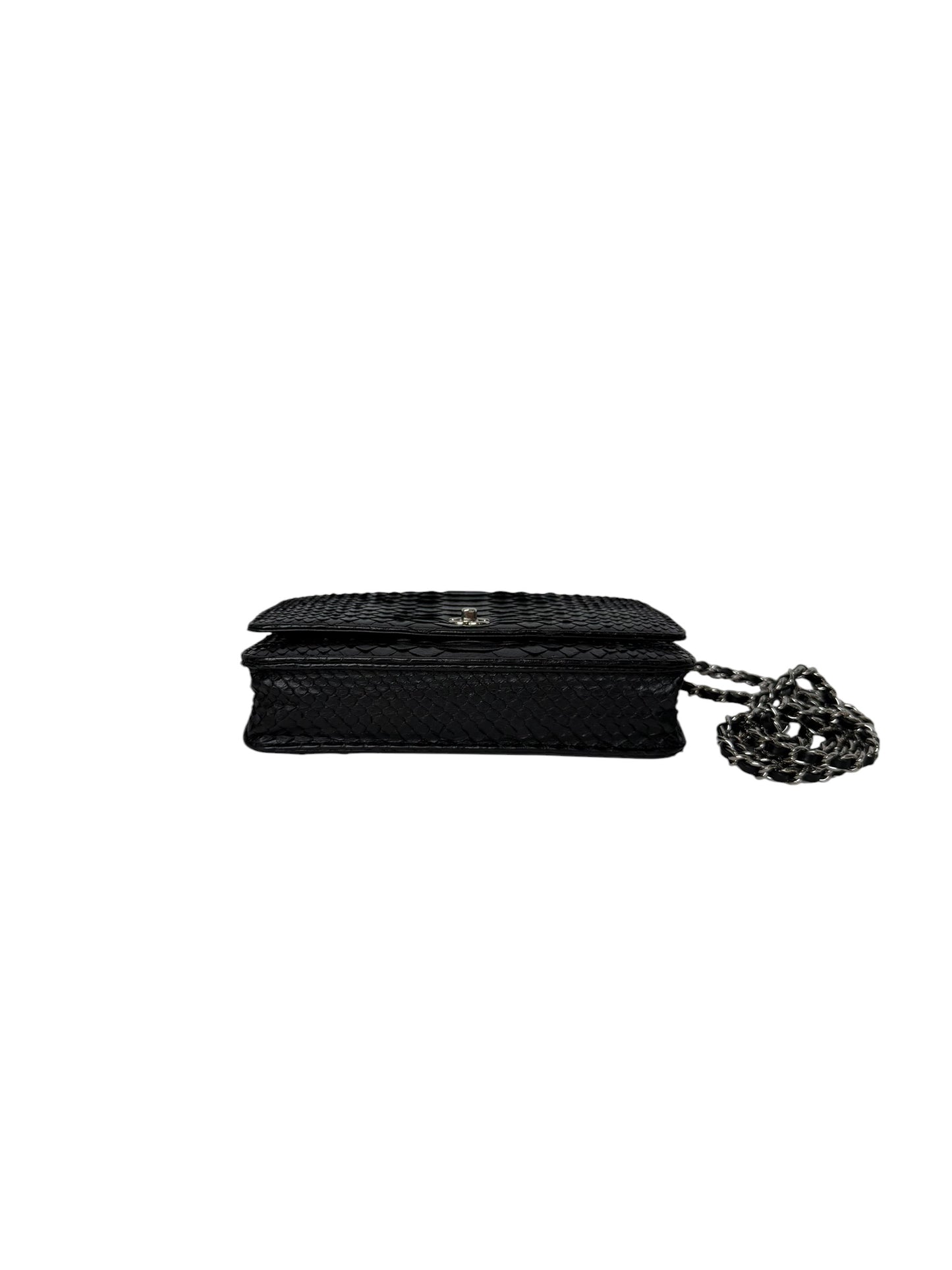 Chanel Black Python WOC T2286