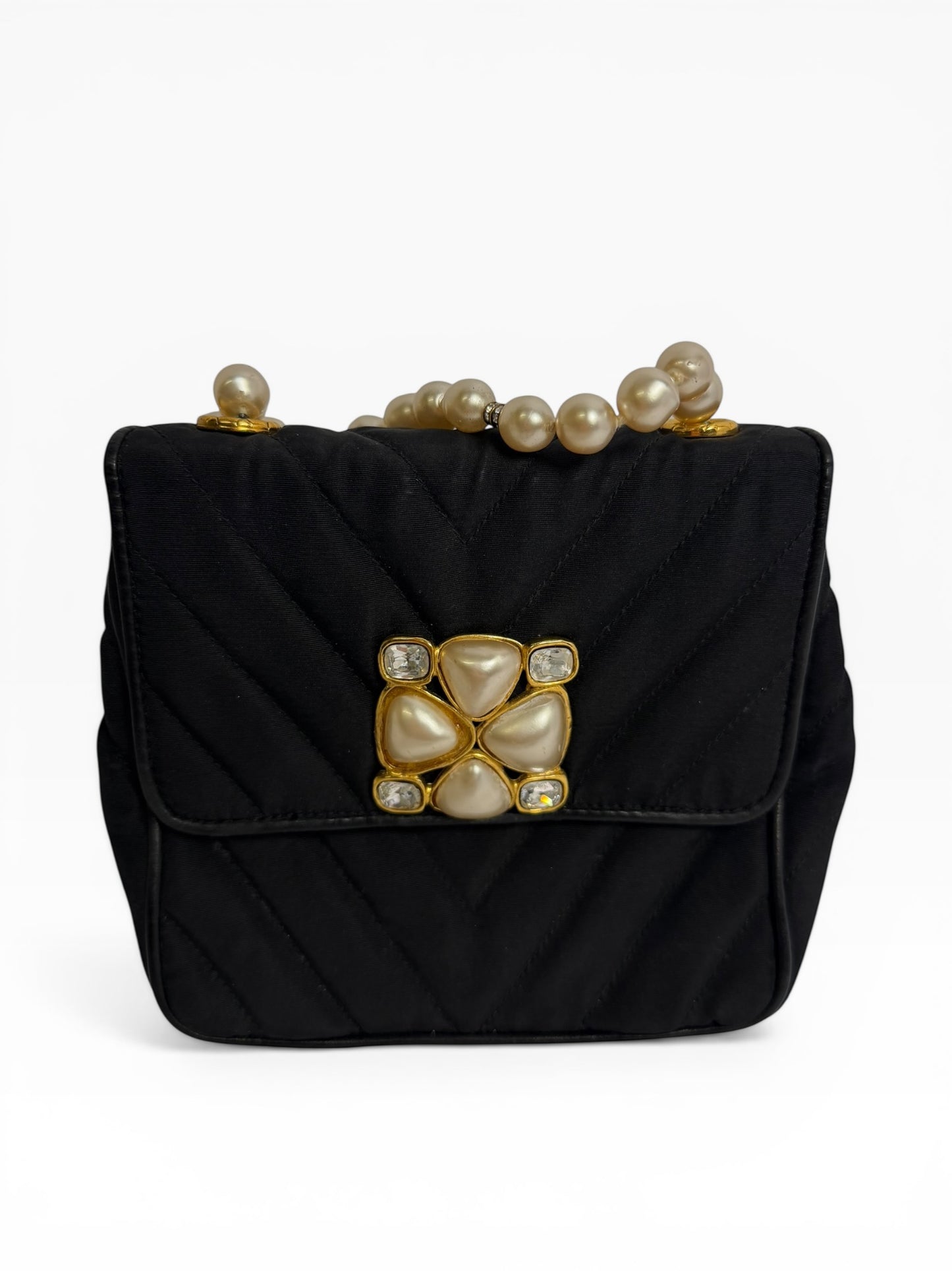 Chanel Pearl Vintage Gripoix Crossbody
