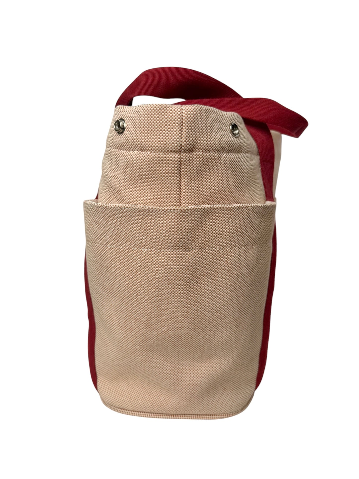 Hermes Terracotta Cotton Cabriole Nappy Bag T7283