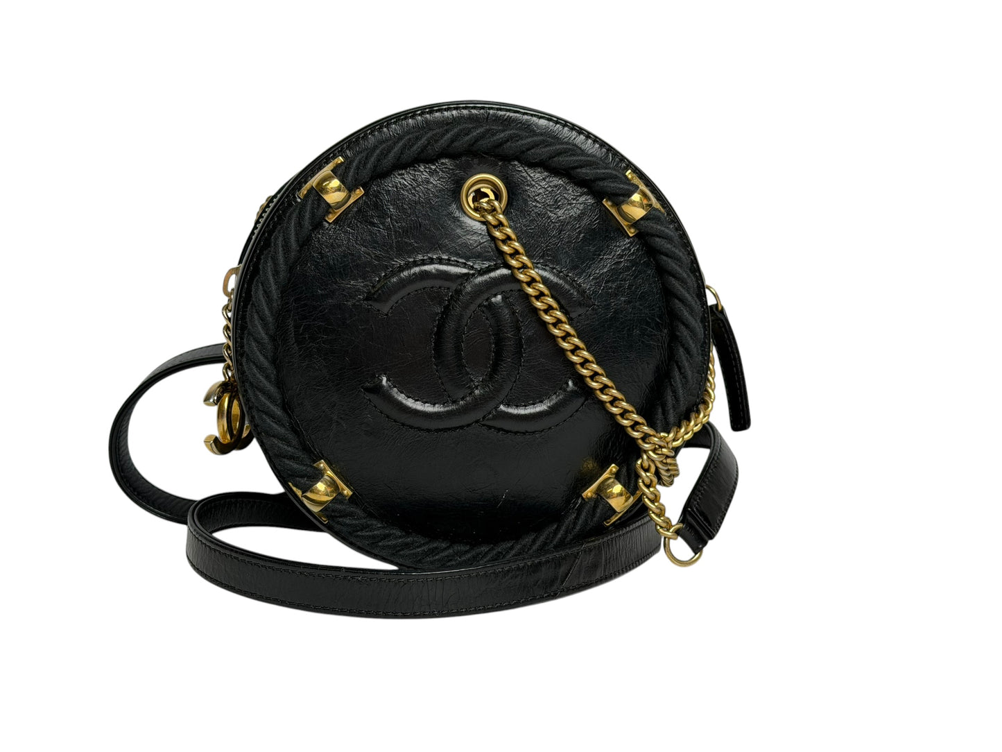 Chanel Black En Vogue Round Crossbody T5533