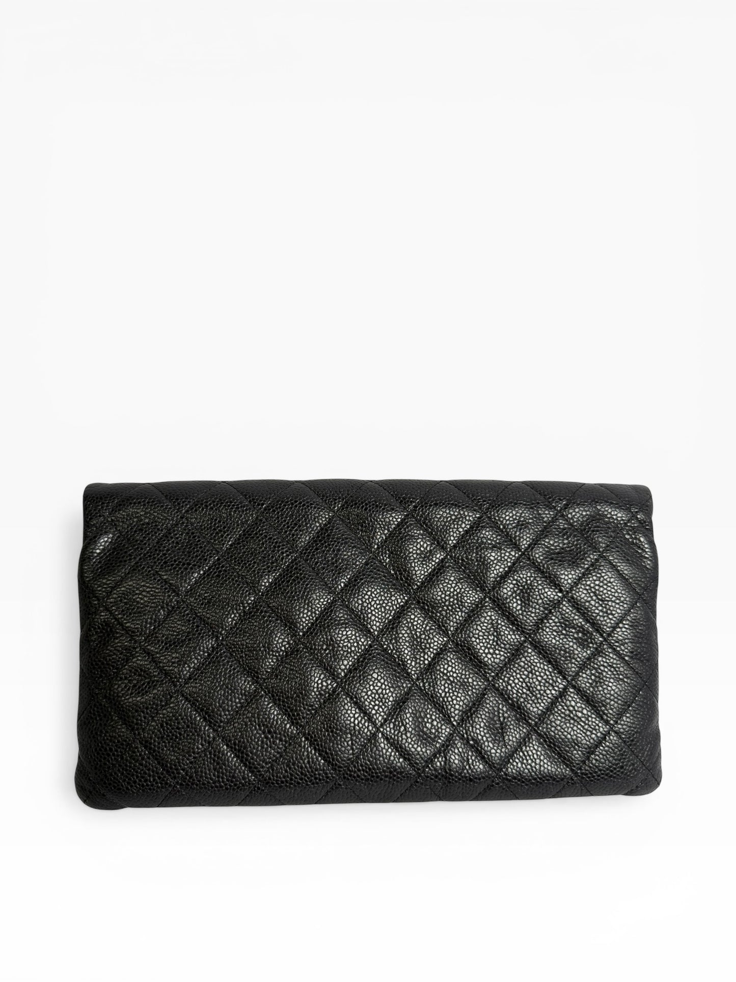 Chanel Black Caviar Fold Clutch