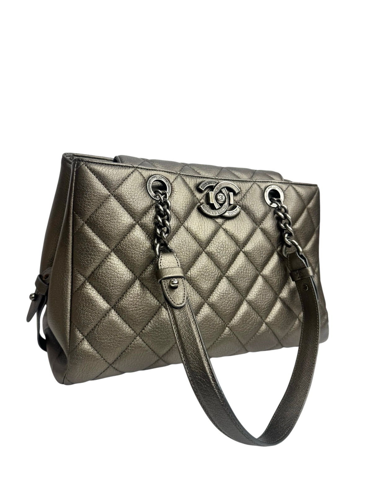 Chanel Metallic City Rock Shopping Tote T9396