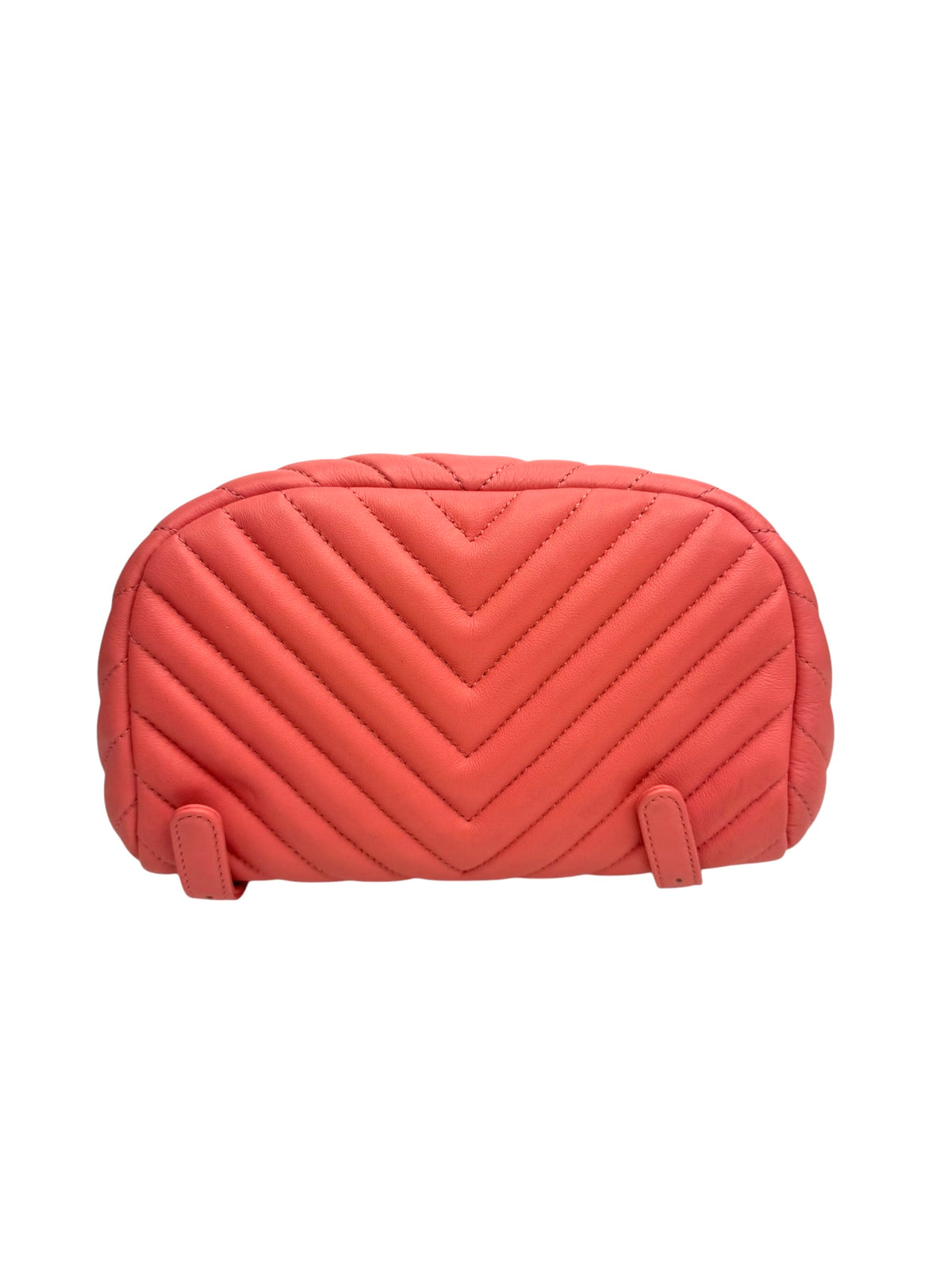 Chanel Pink Chevron Backpack SHW T9397