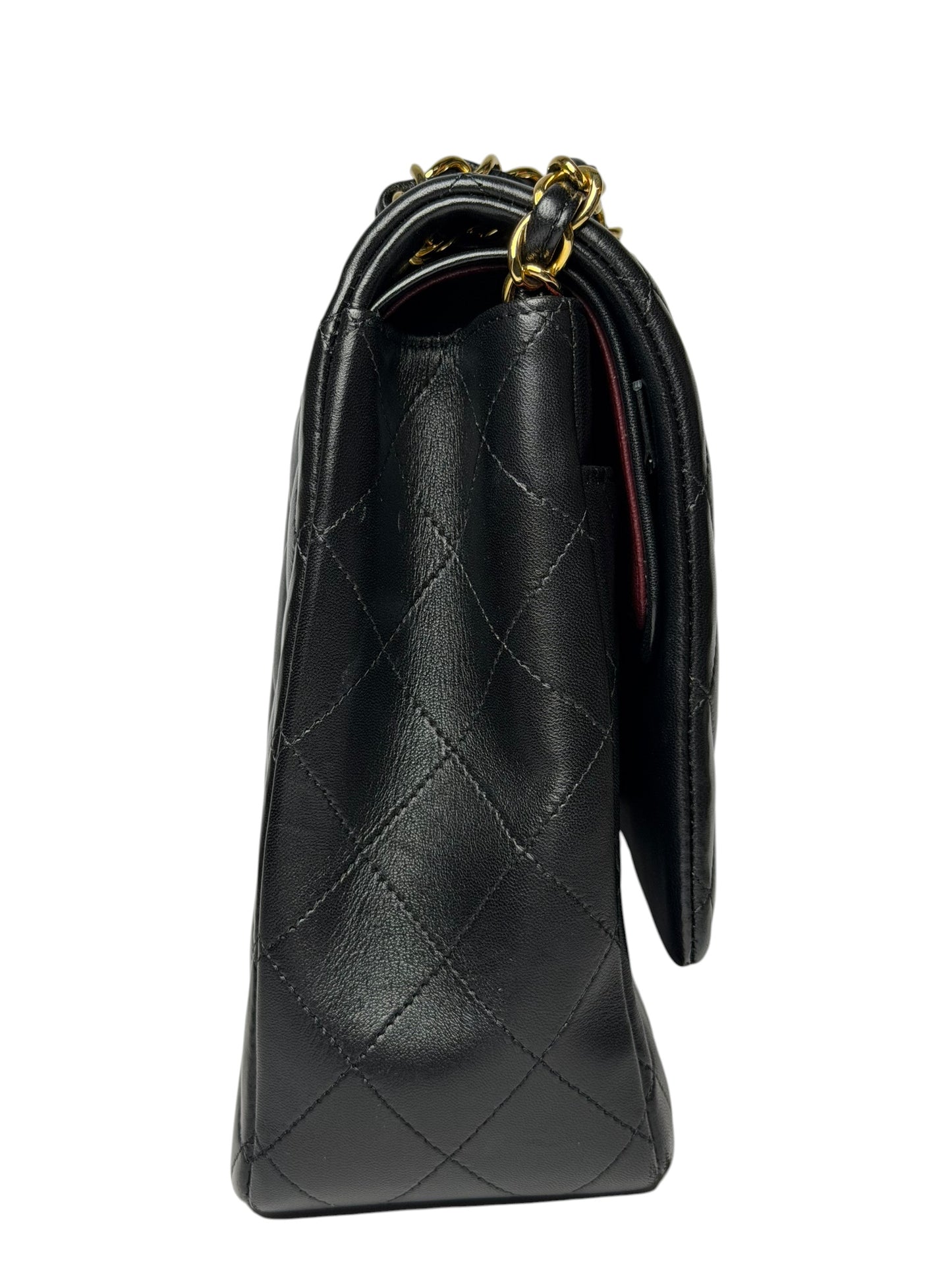 Chanel Black Maxi Classic Double Flap GHW T1026