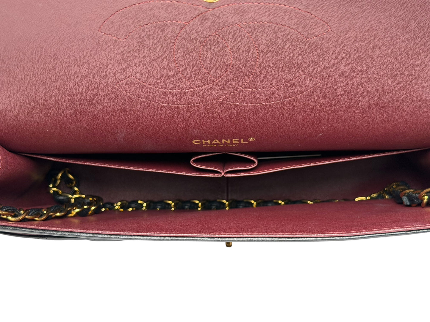Chanel Black Maxi Classic Double Flap GHW T1026