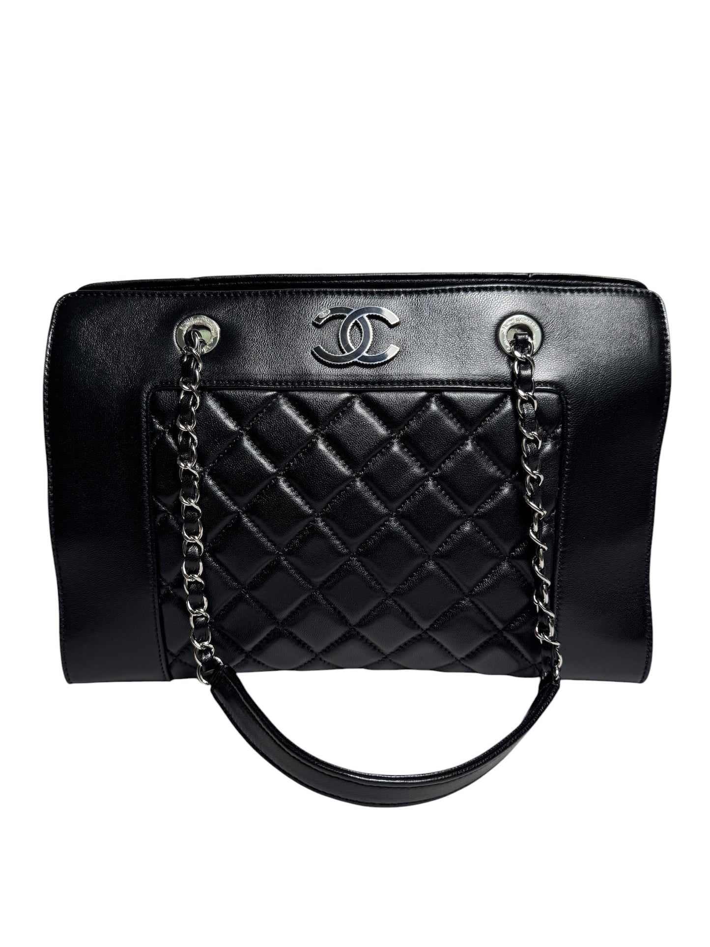 Chanel Black Mademoiselle Shopping Tote T8412