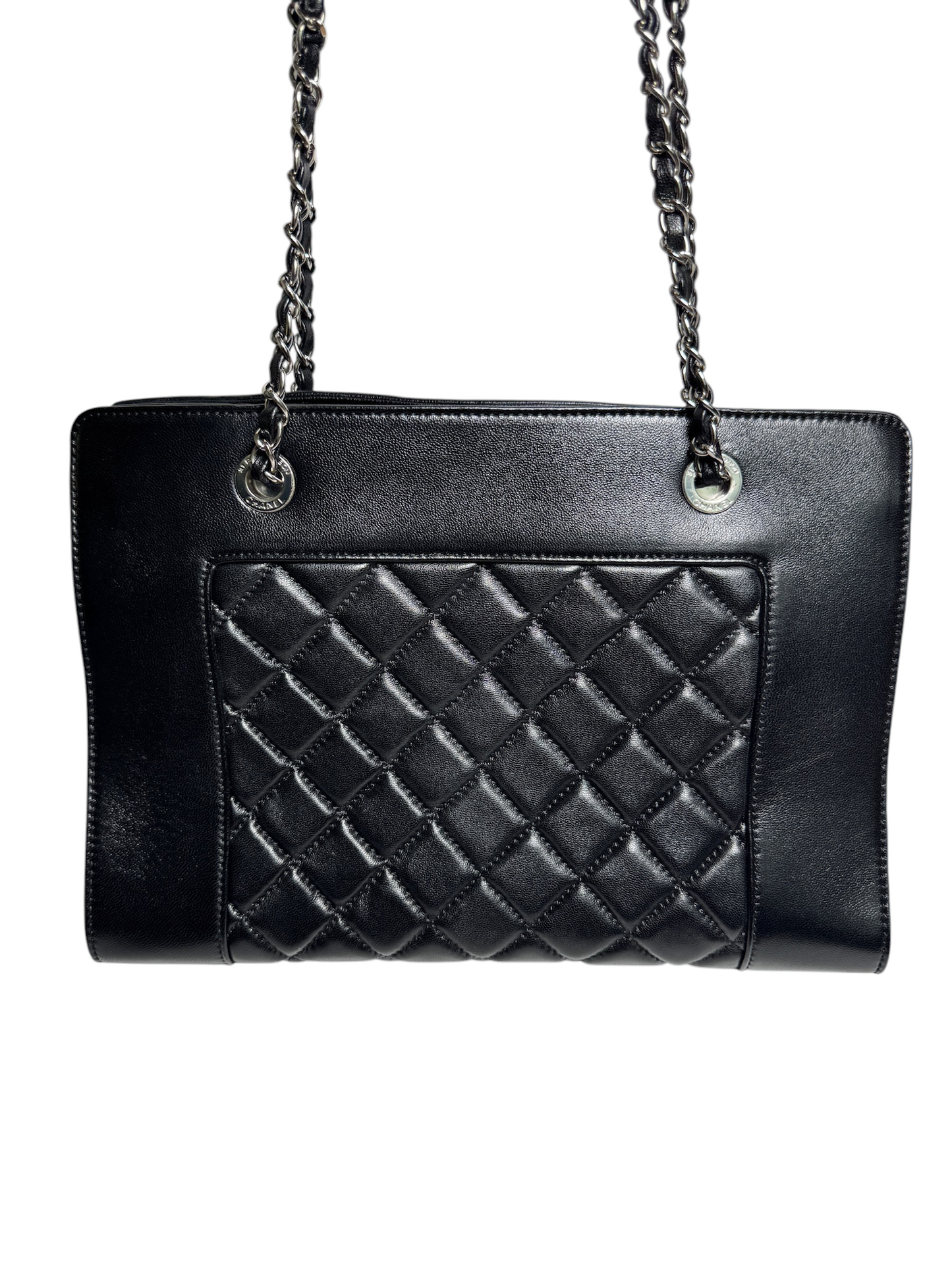 Chanel Black Mademoiselle Shopping Tote T8412