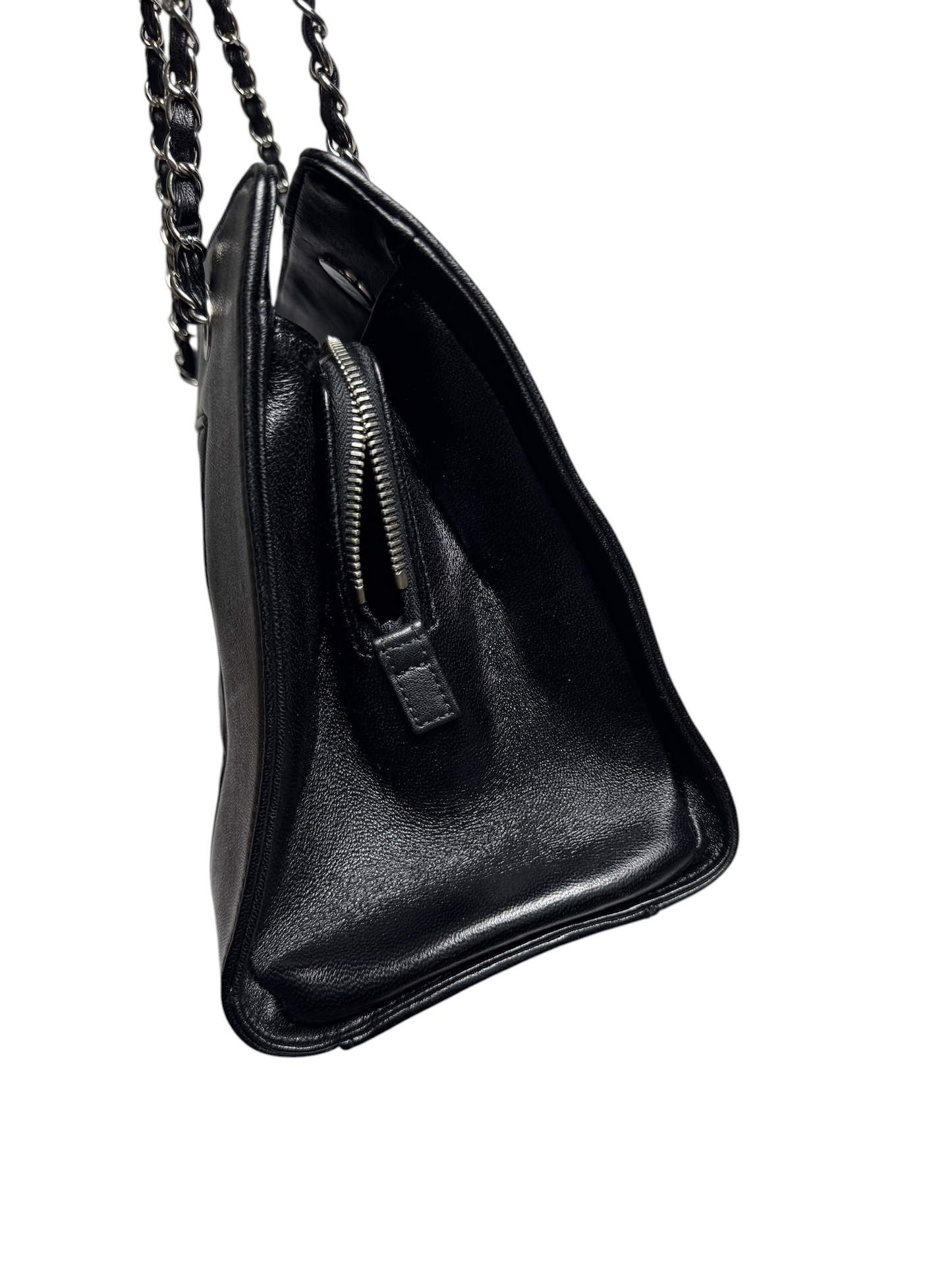 Chanel Black Mademoiselle Shopping Tote T8412