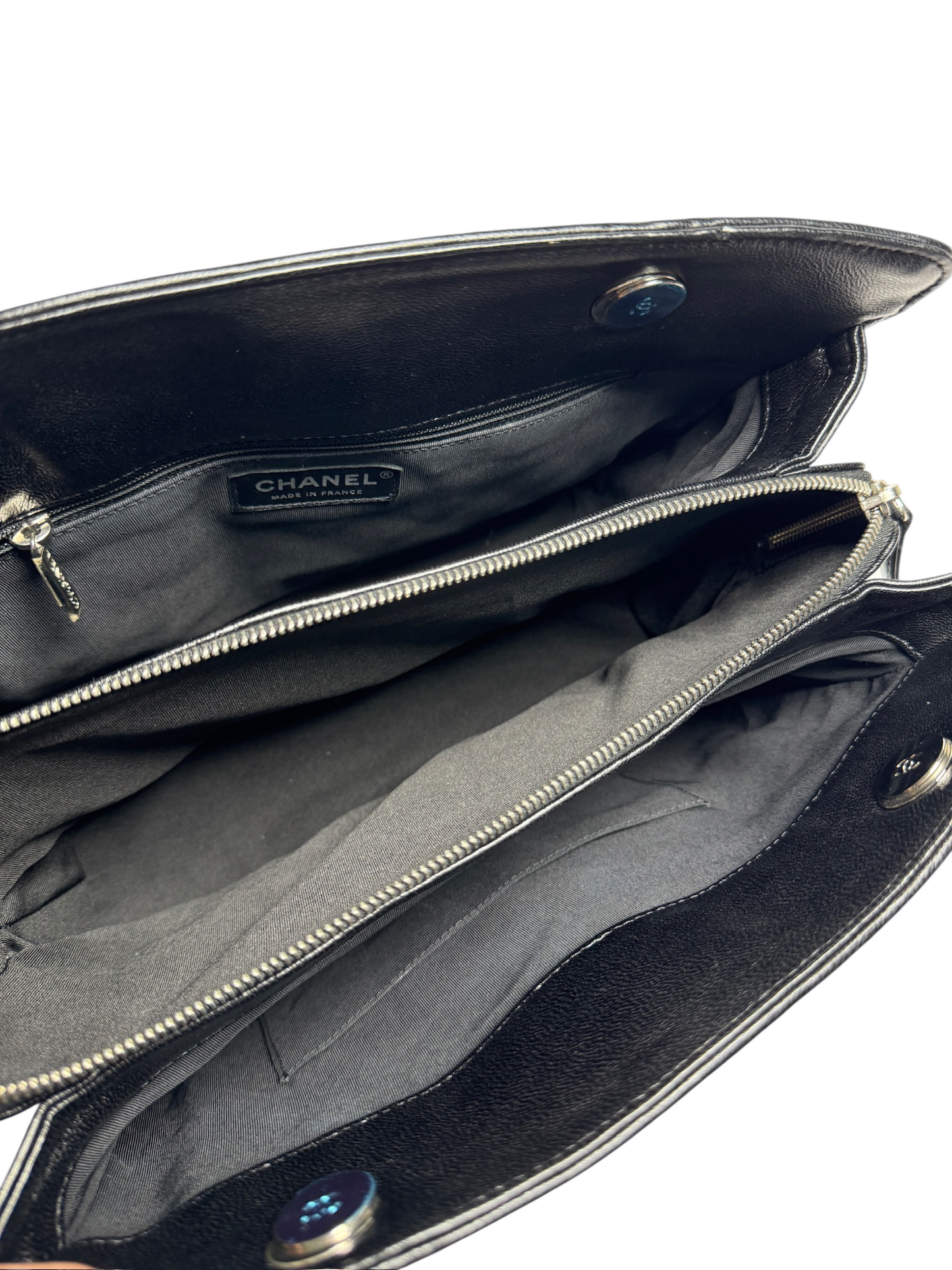 Chanel Black Mademoiselle Shopping Tote T8412