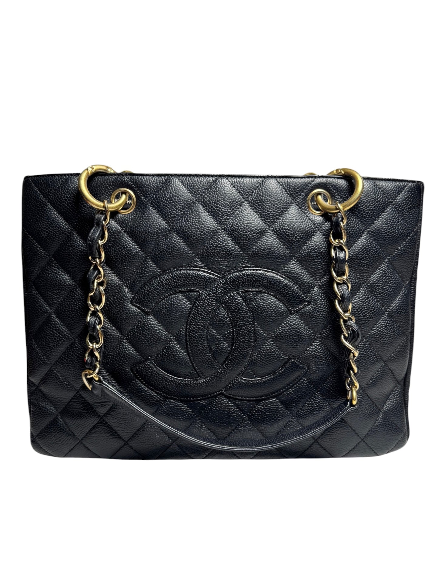 Chanel Black Caviar Grand Shopping Tote GHW T8413