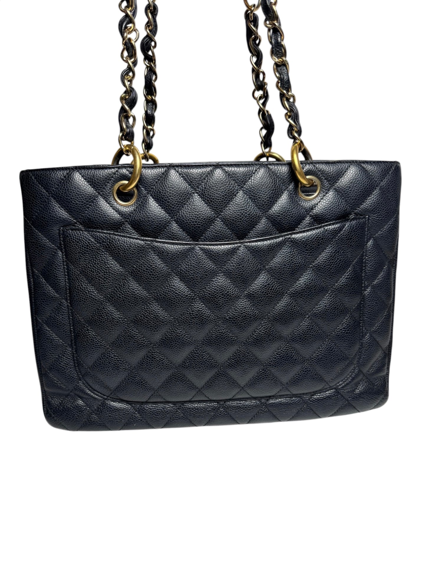 Chanel Black Caviar Grand Shopping Tote GHW T8413