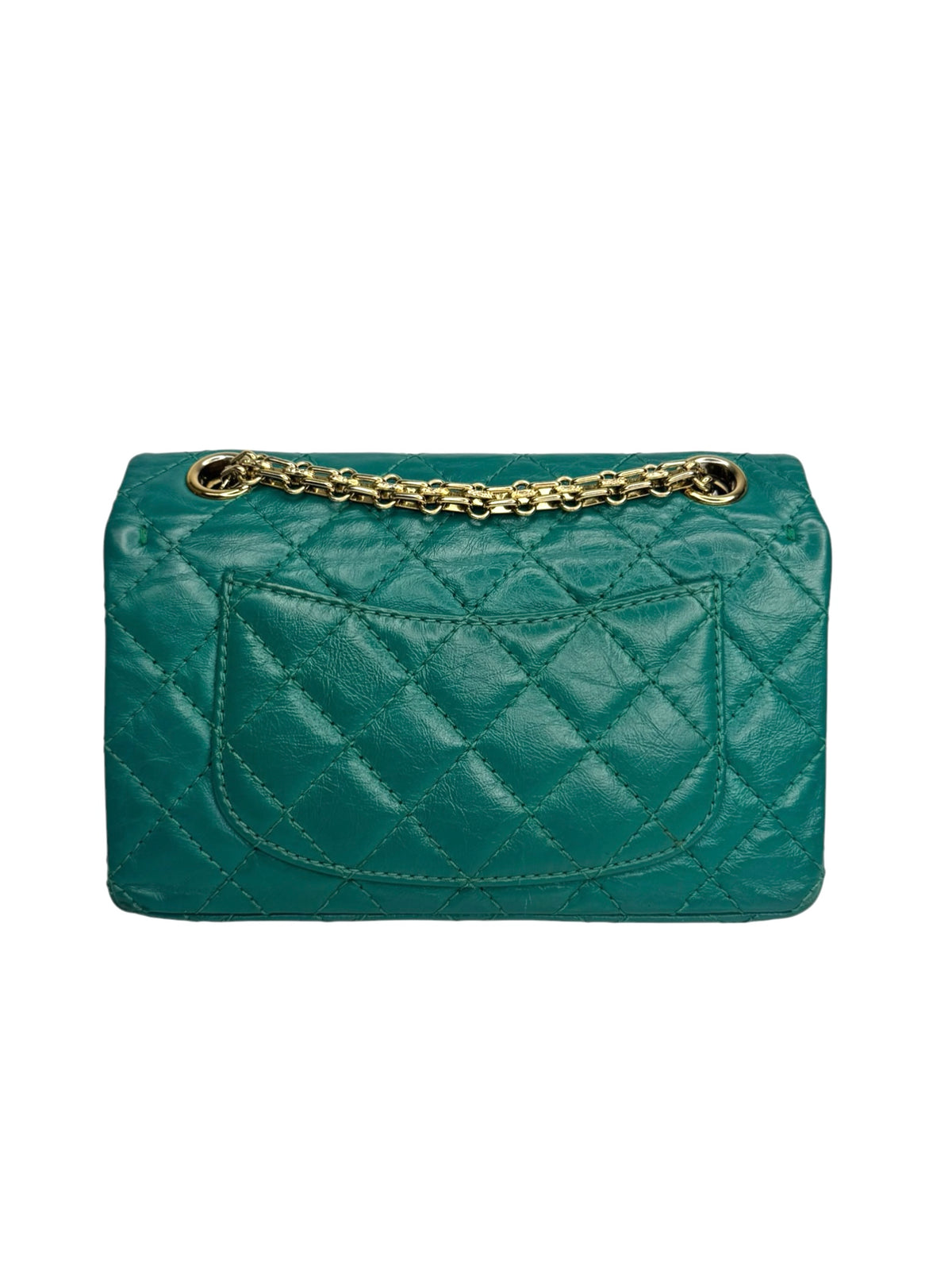 Chanel Green Calfskin Mini Reissue 2.55 T9196