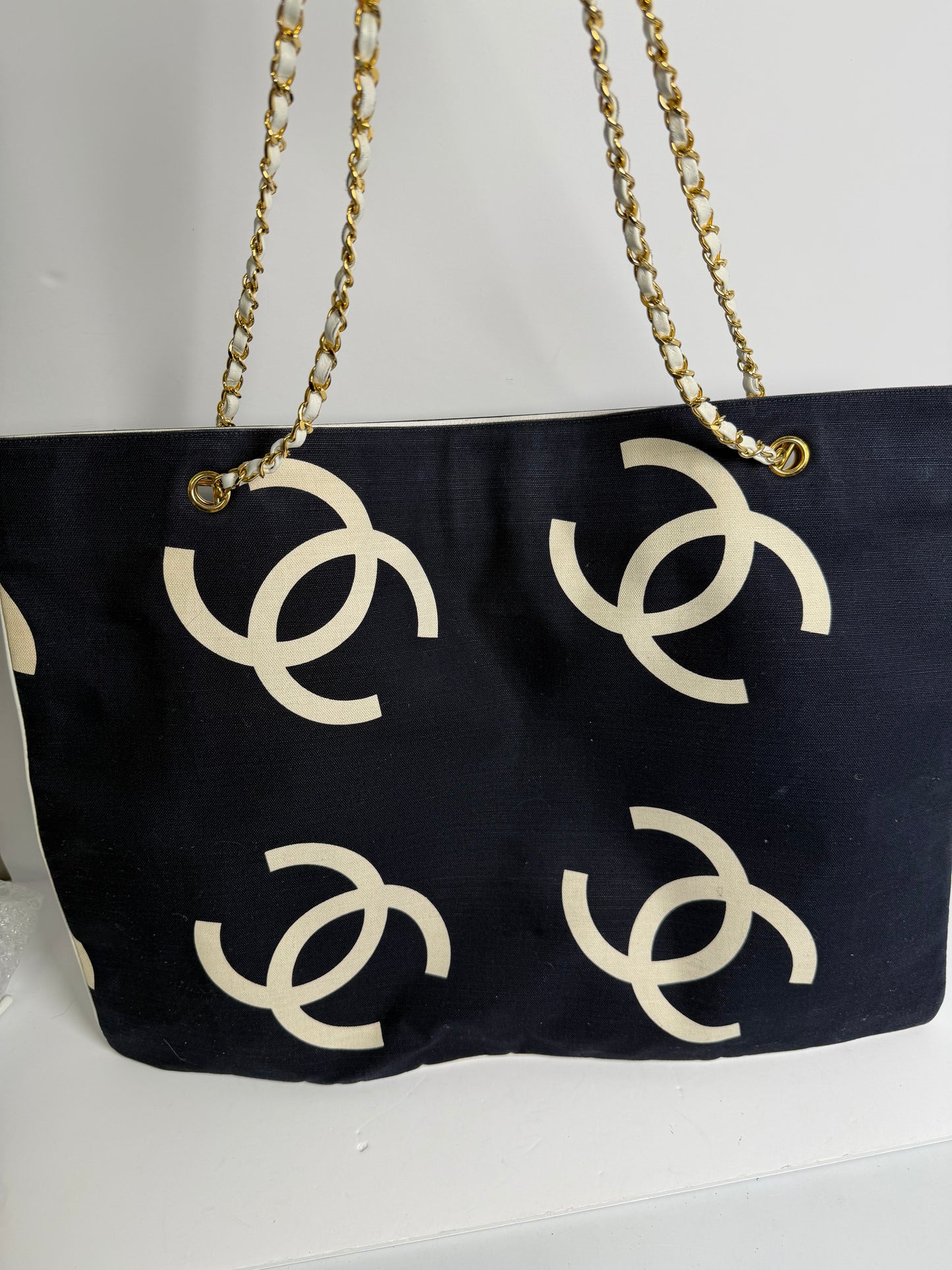 Chanel large logo tote