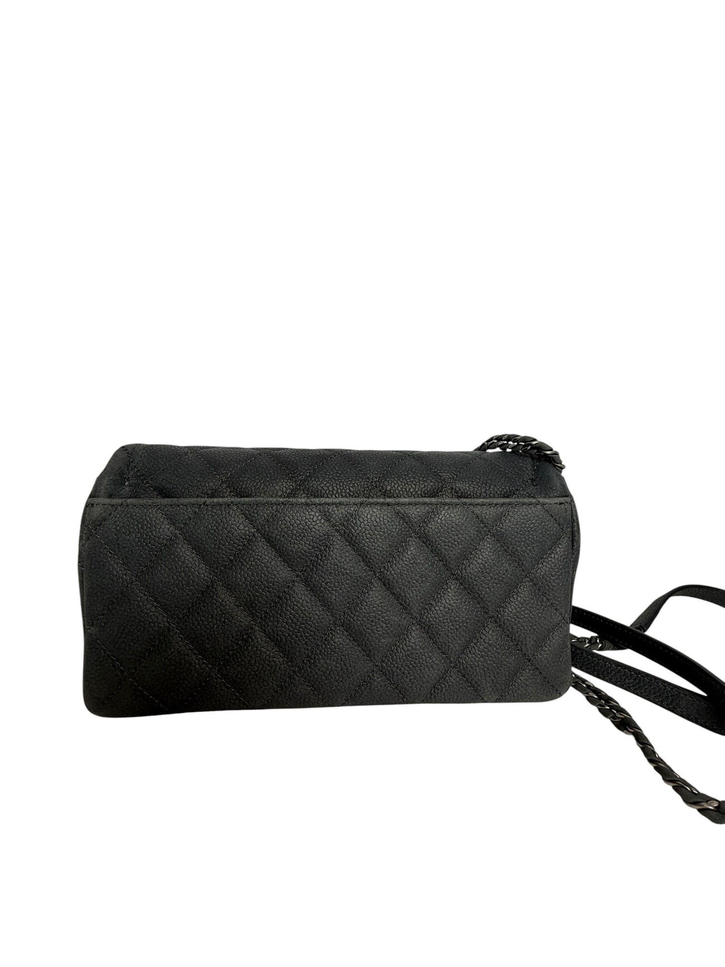 Chanel Matte grey Caviar Clutch Crossbody T8023