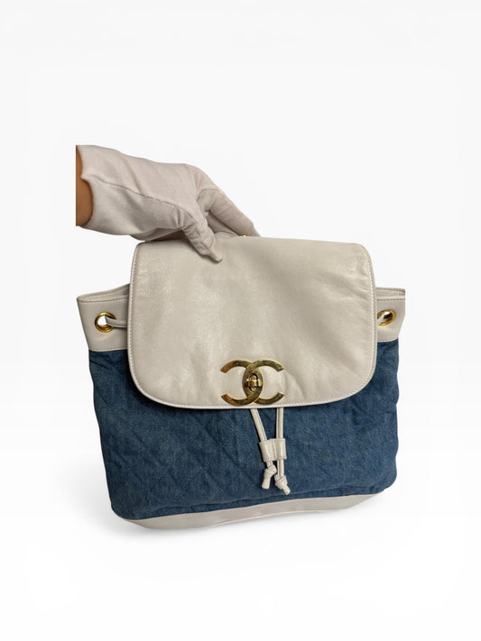 Chanel denim backpack