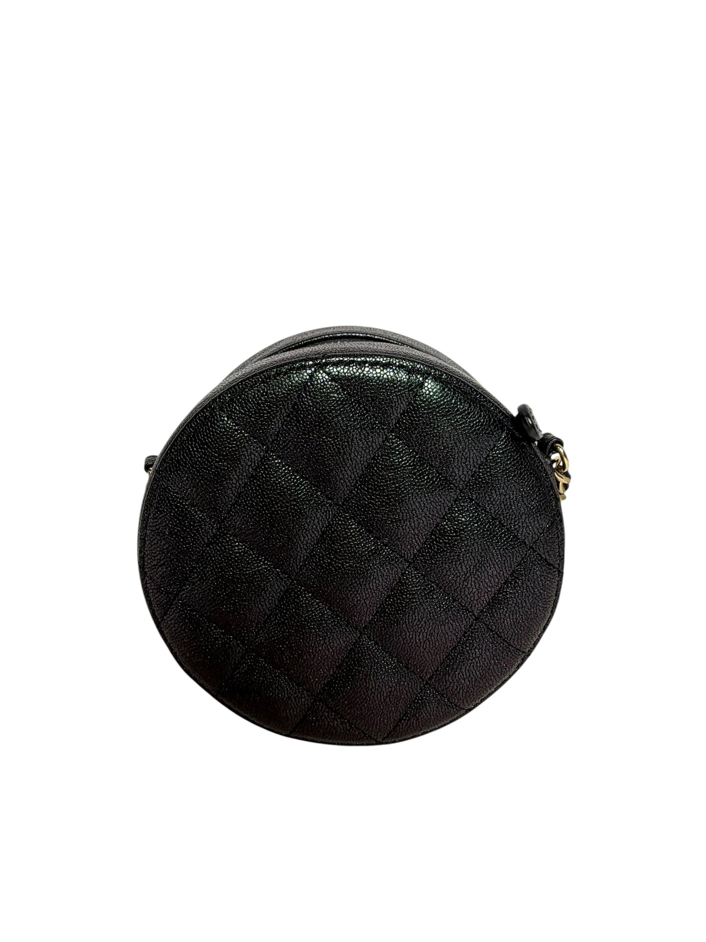 Chanel Blue Iridescent Circle Crossbody T5915