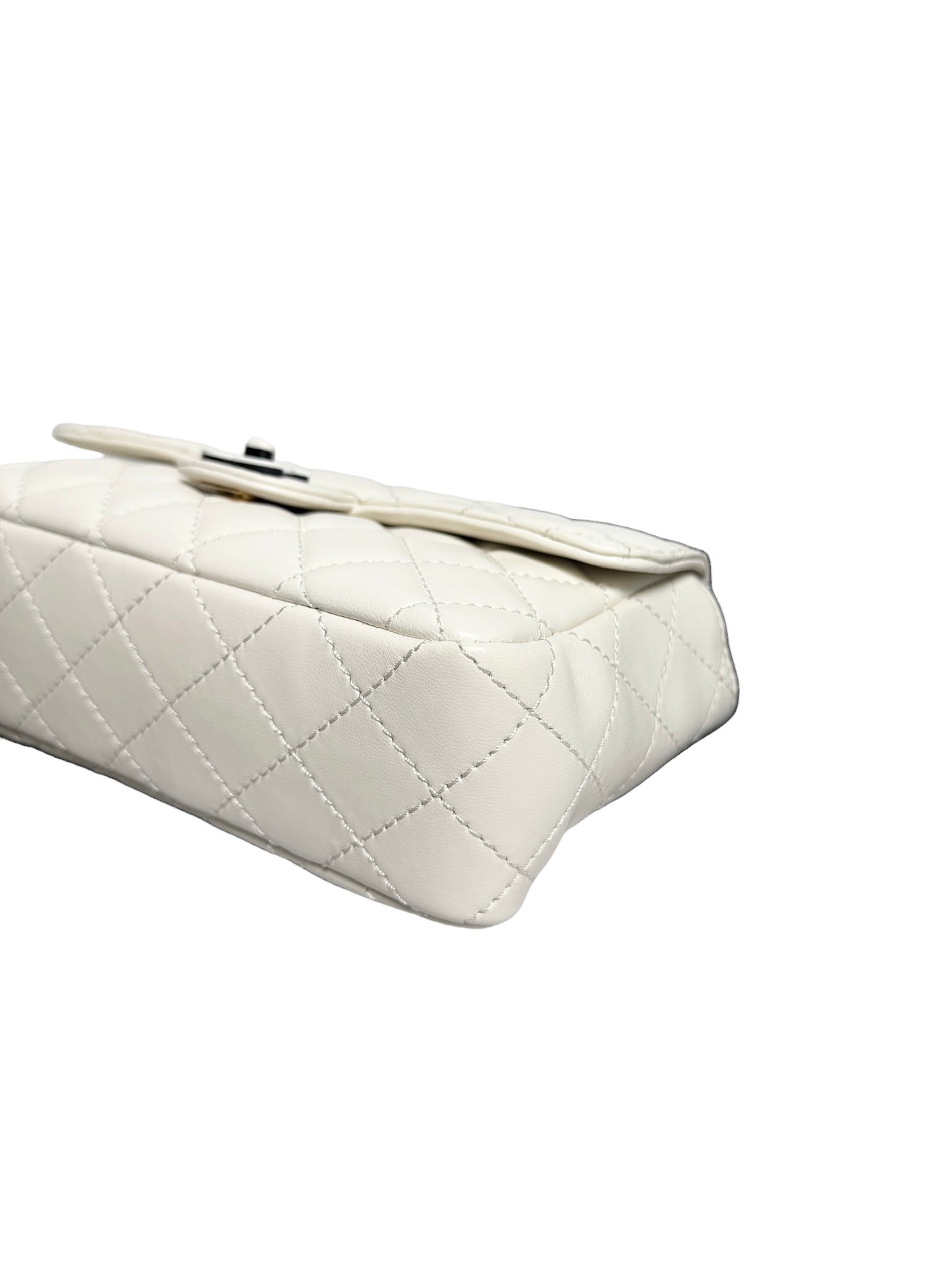 Chanel Small White Resin Chain Flap T8439