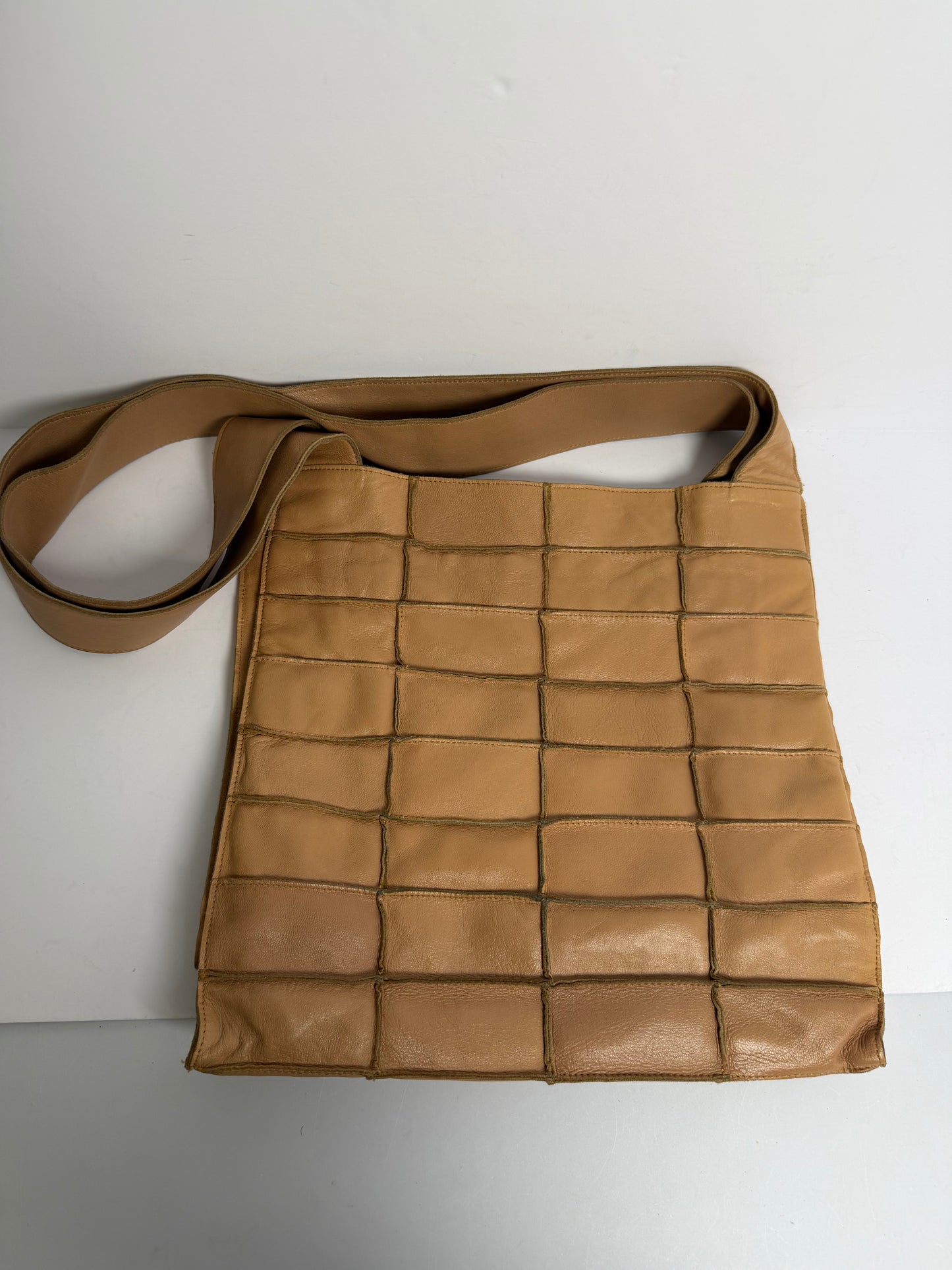 Chanel patchwork tote beige