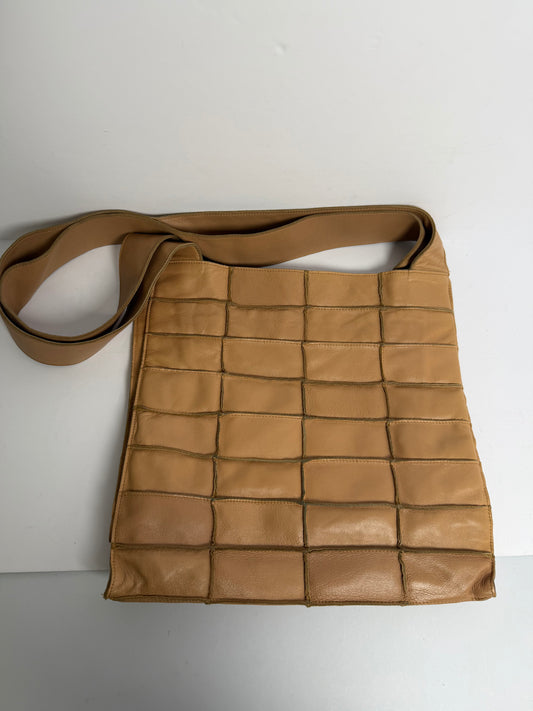 Chanel patchwork tote beige