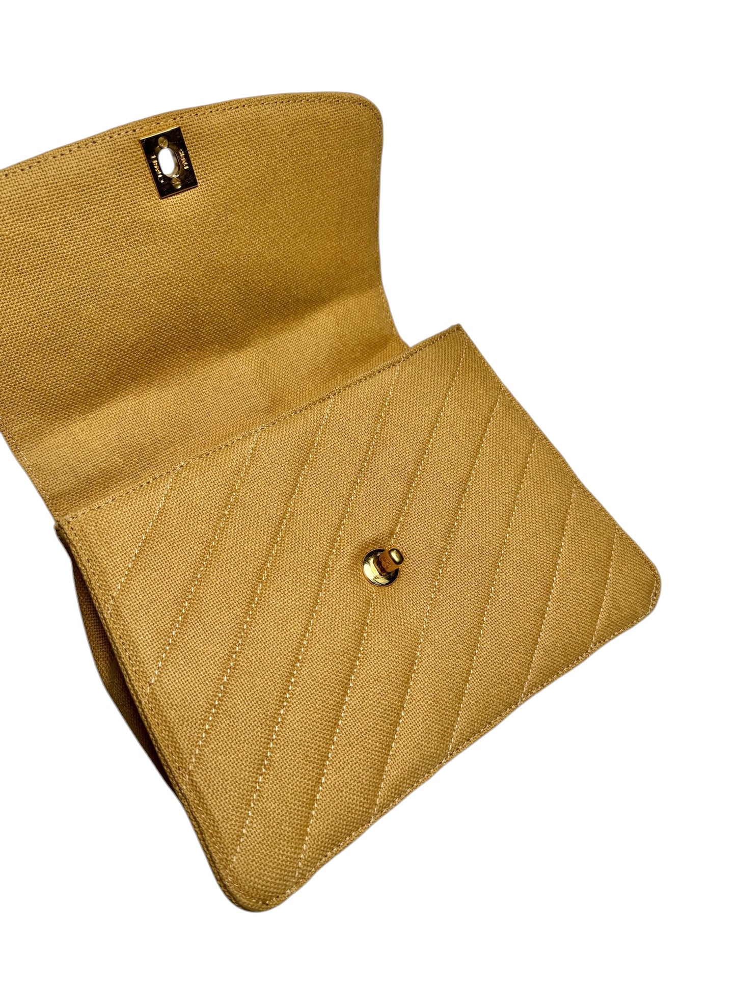 Chanel Khaki Canvas Top Handle Bag T8441