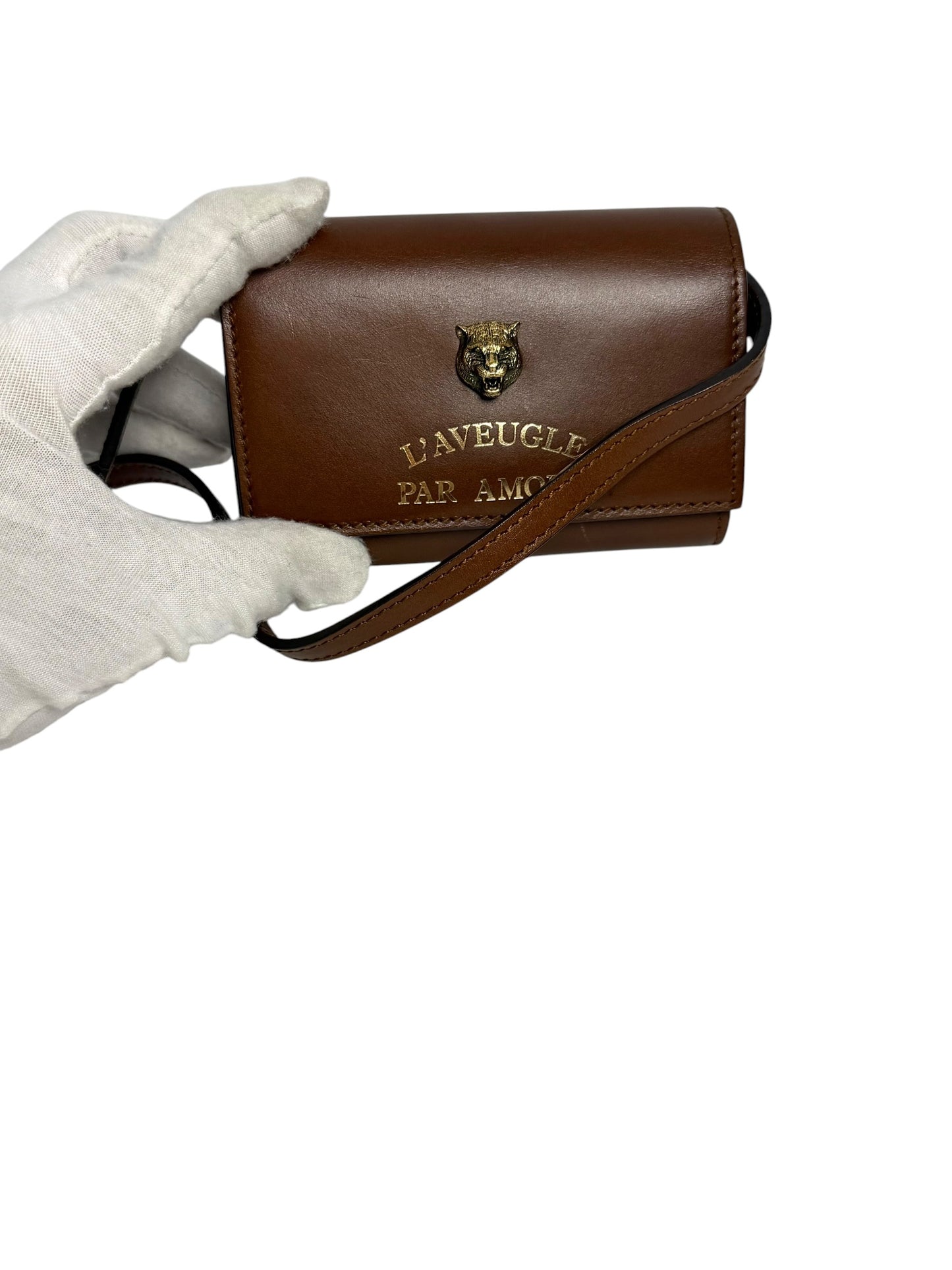 Gucci Tiger Brown Micro Crossbody T5686