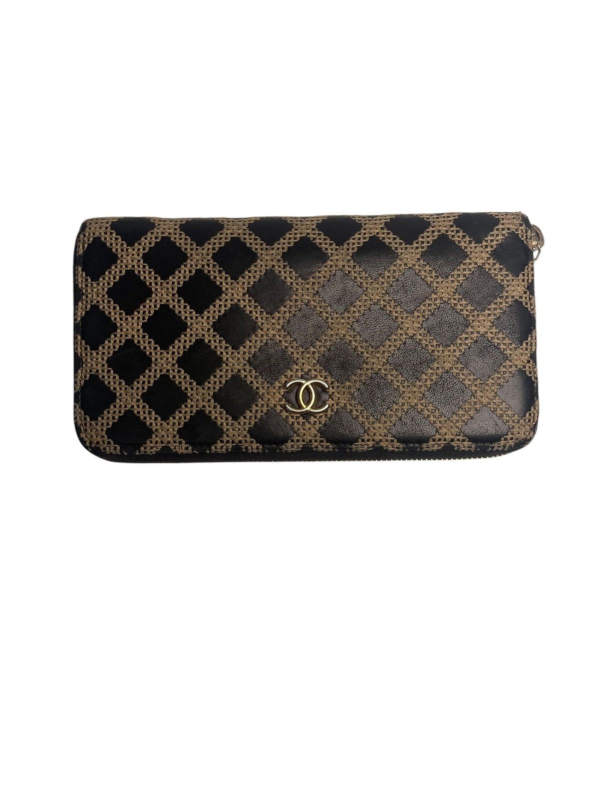 Chanel Wild Stitch Zip-Around Long Wallet T8533