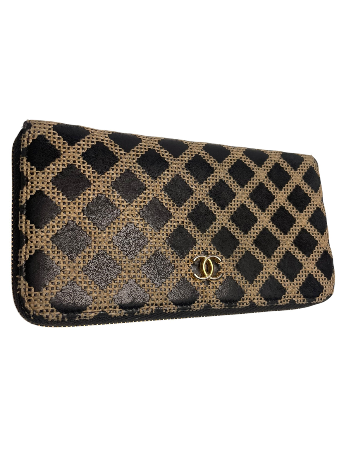Chanel Wild Stitch Zip-Around Long Wallet T8533