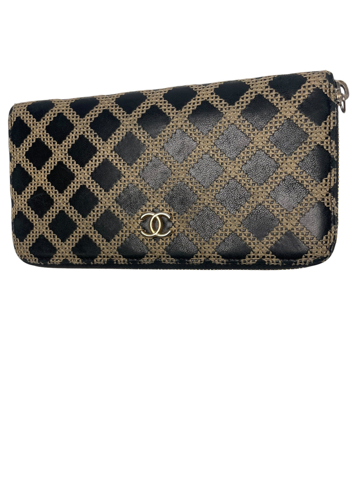 Chanel Wild Stitch Zip-Around Long Wallet T8533