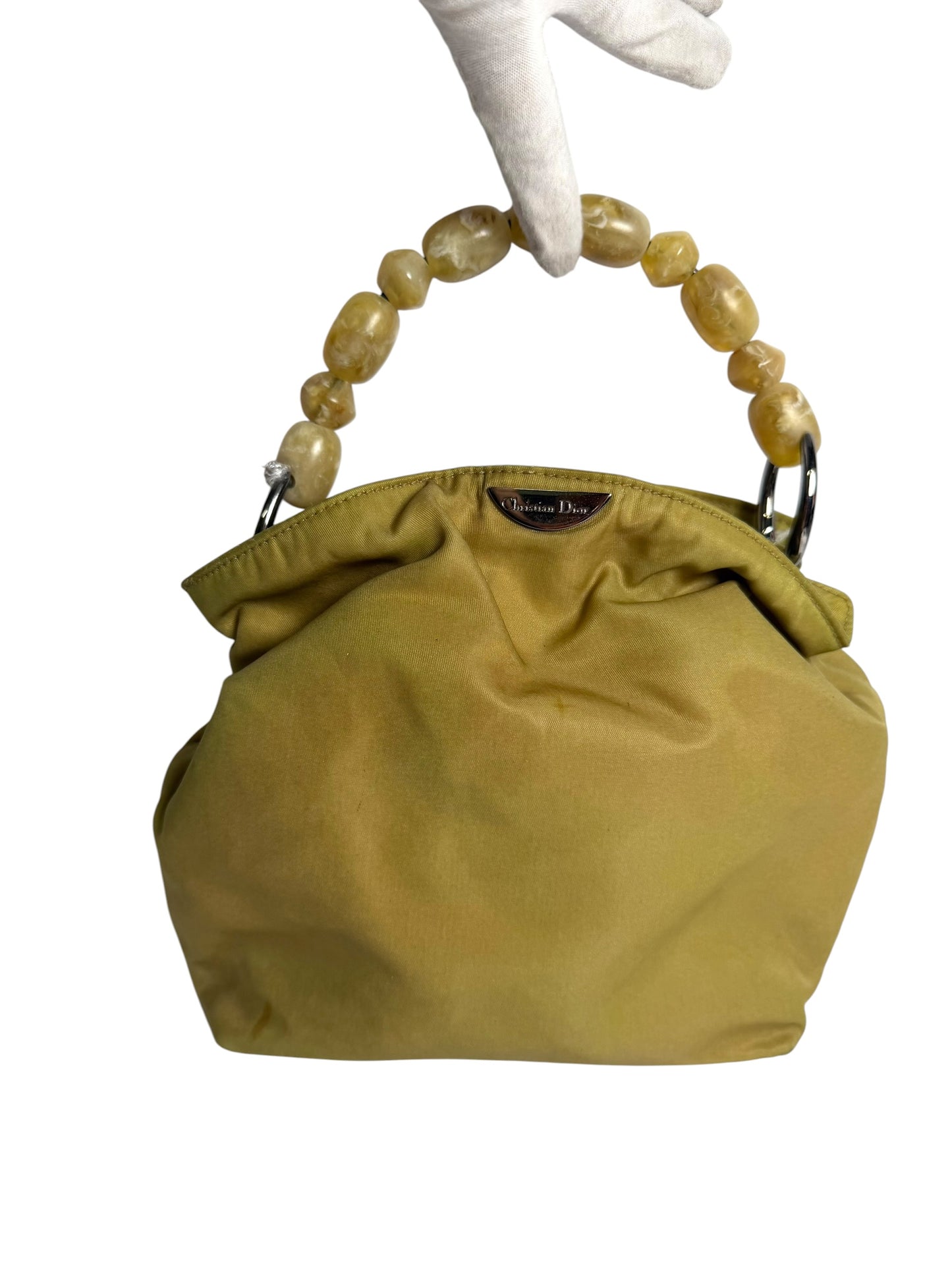 Christian Dior Top Handle Tan T8394