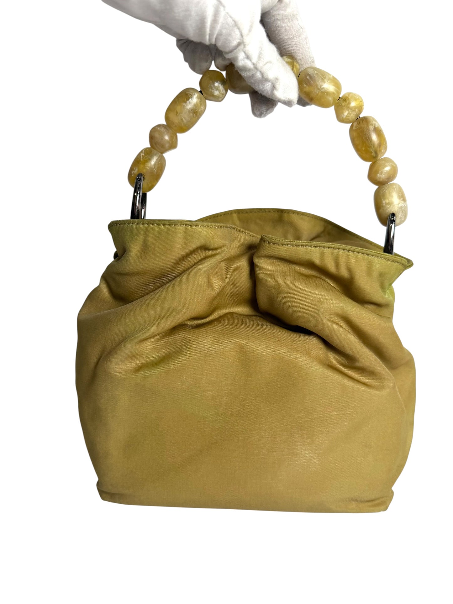 Christian Dior Top Handle Tan T8394