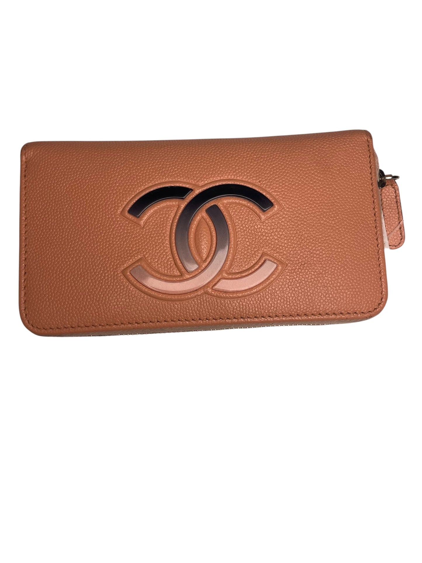 Chanel 2019 Interlocking CC Logo Zip-Around Wallet T8532