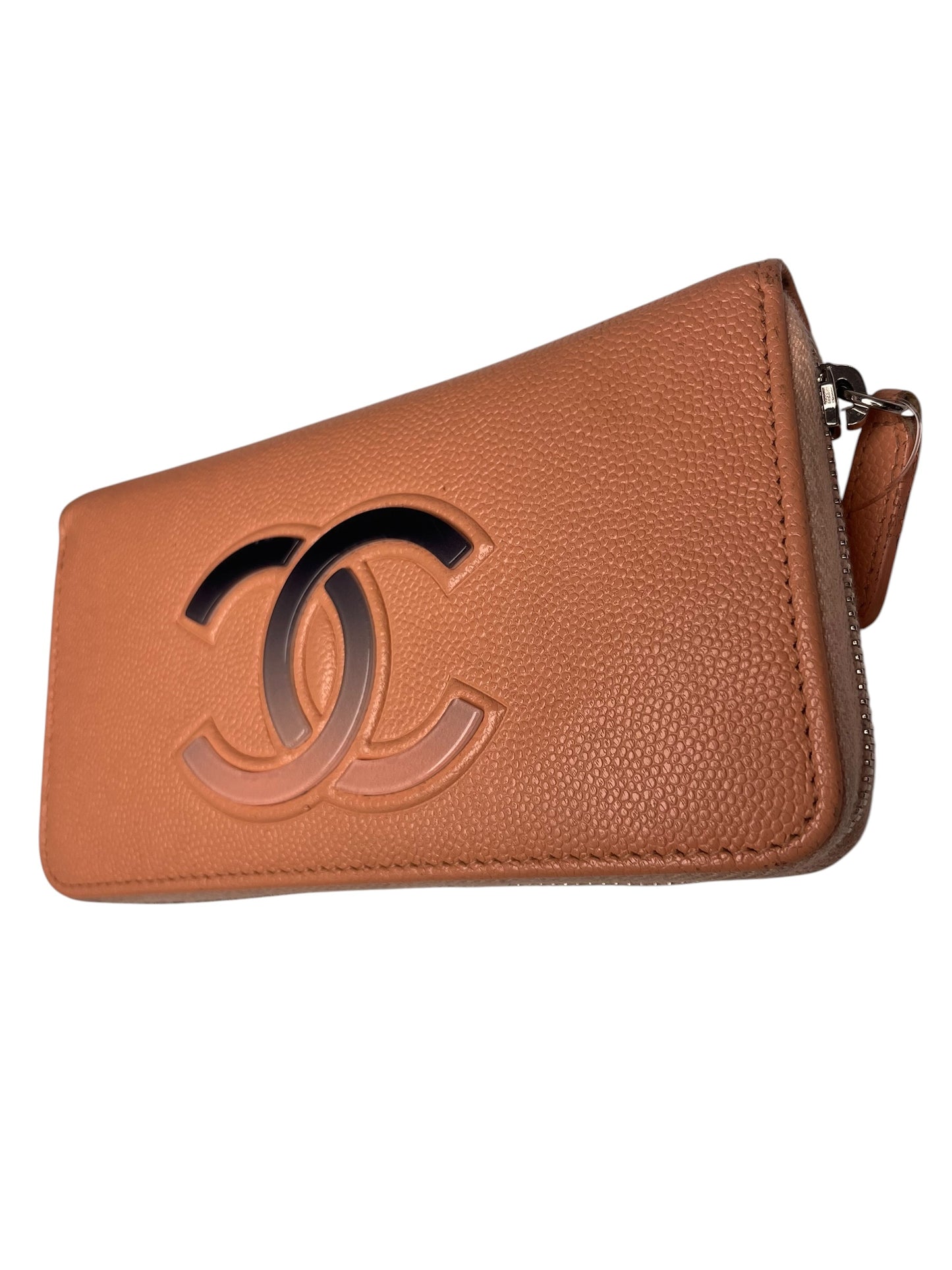 Chanel 2019 Interlocking CC Logo Zip-Around Wallet T8532