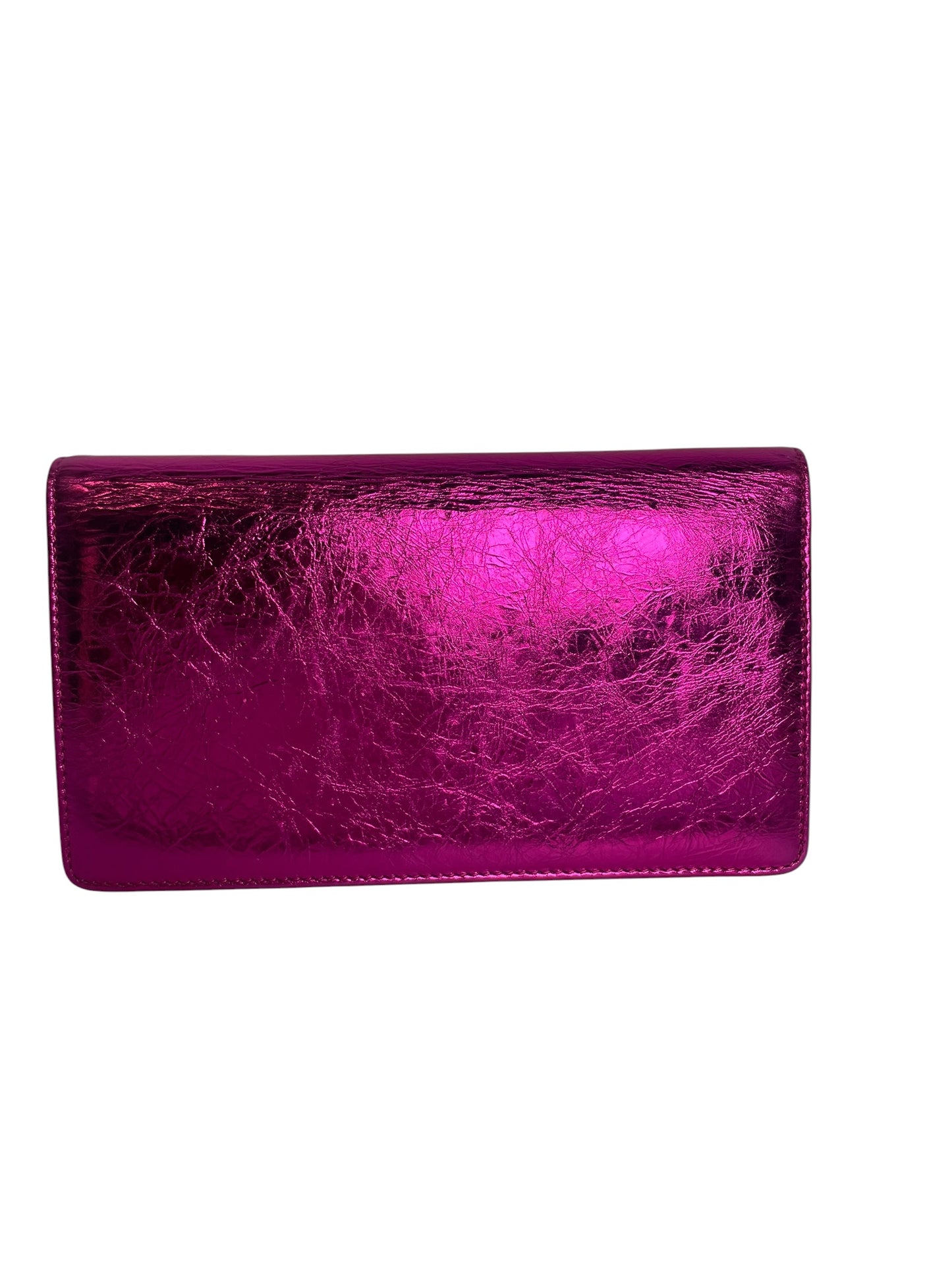 Chanel Metallic Bow Yen Wallet T8526