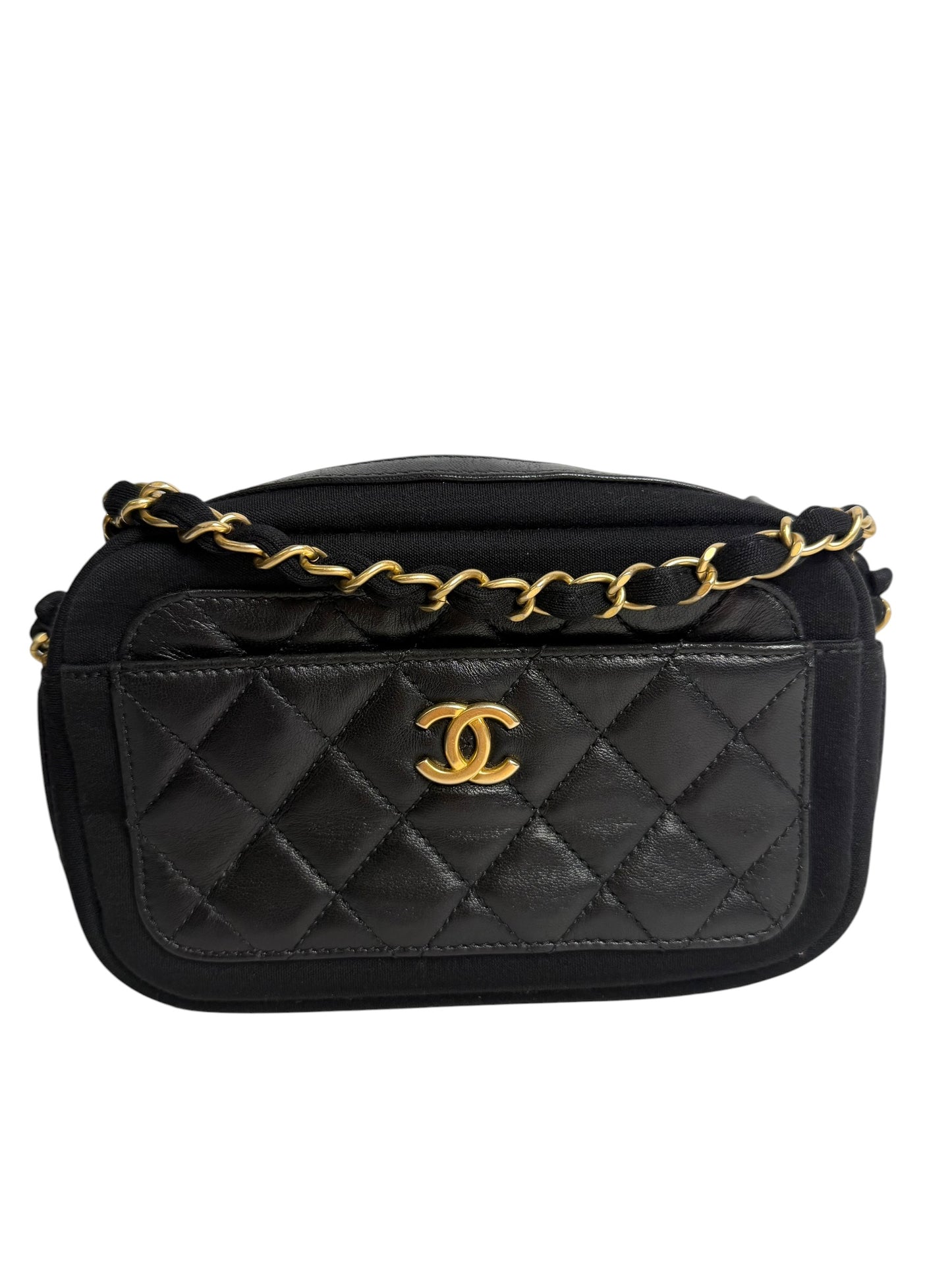 Chanel Camera Bag Black GHW T7575
