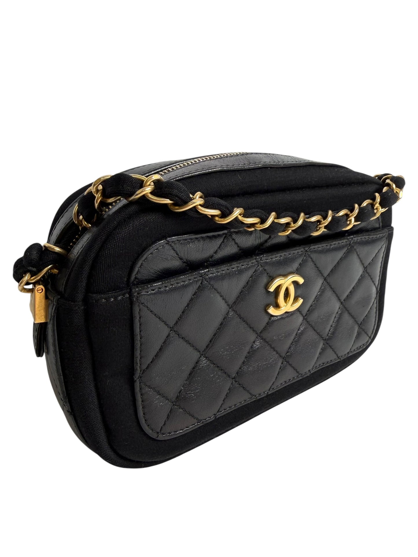 Chanel Camera Bag Black GHW T7575