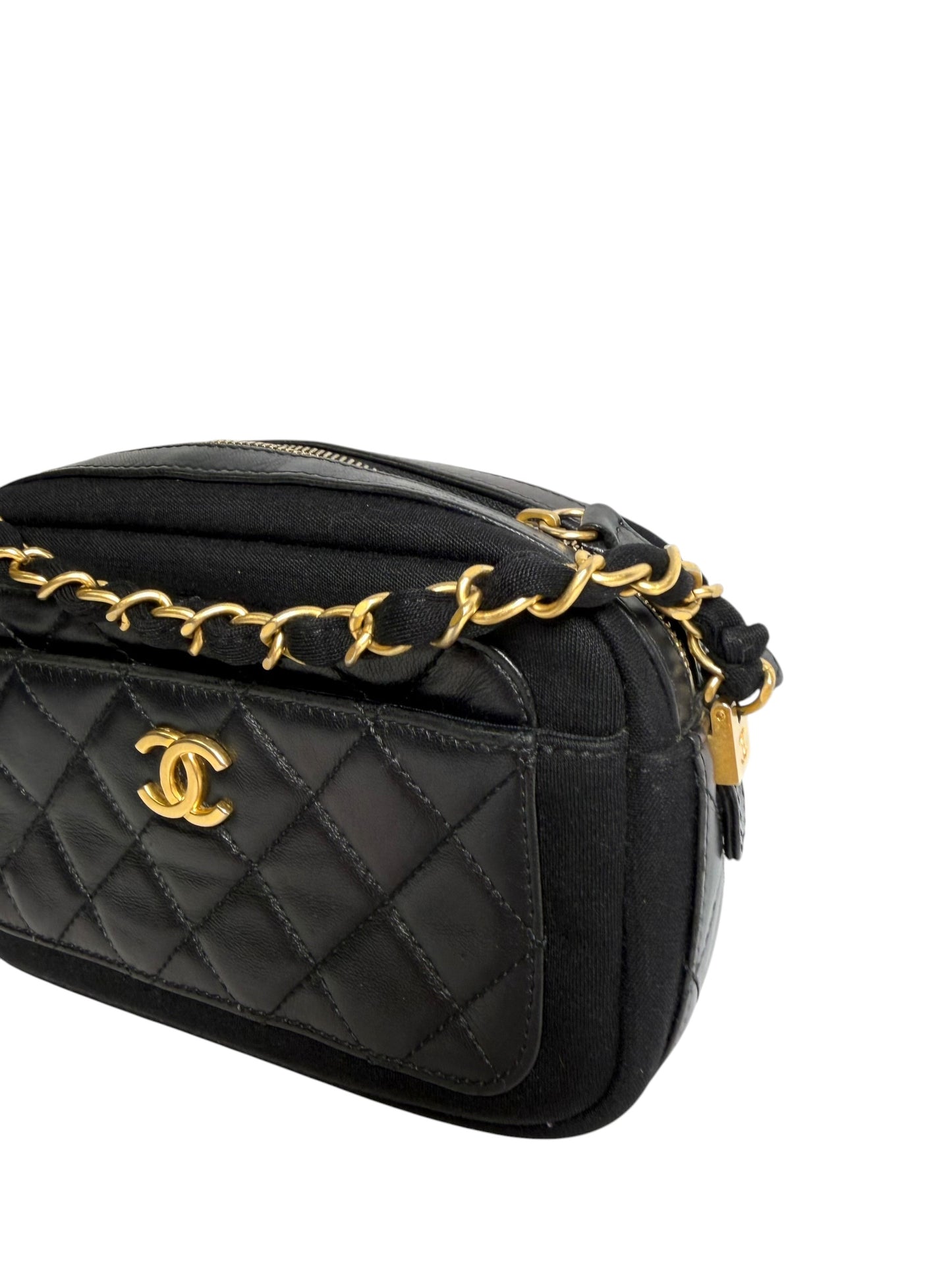 Chanel Camera Bag Black GHW T7575