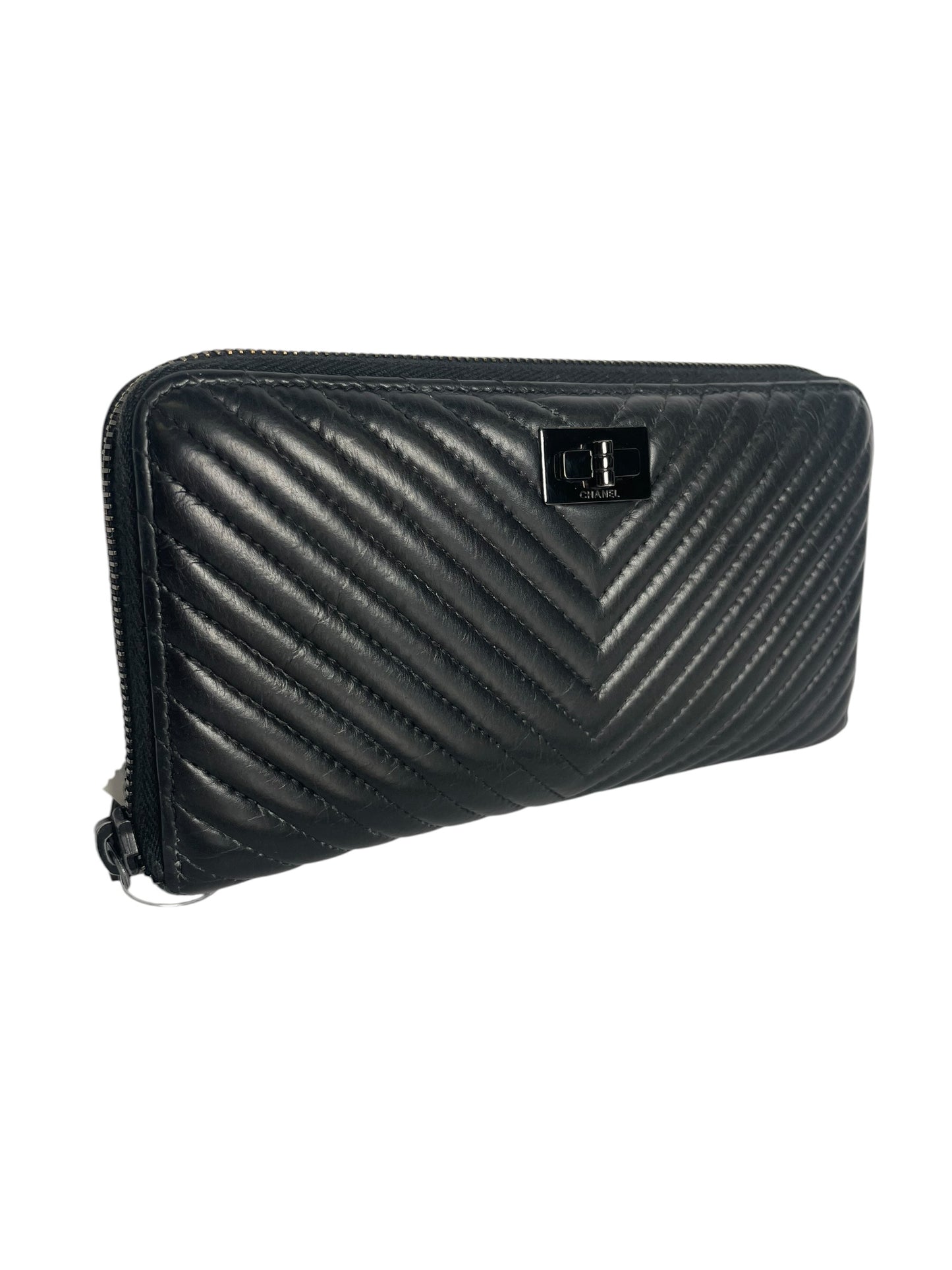 Chanel 2016 So Black Continental Wallet T8535