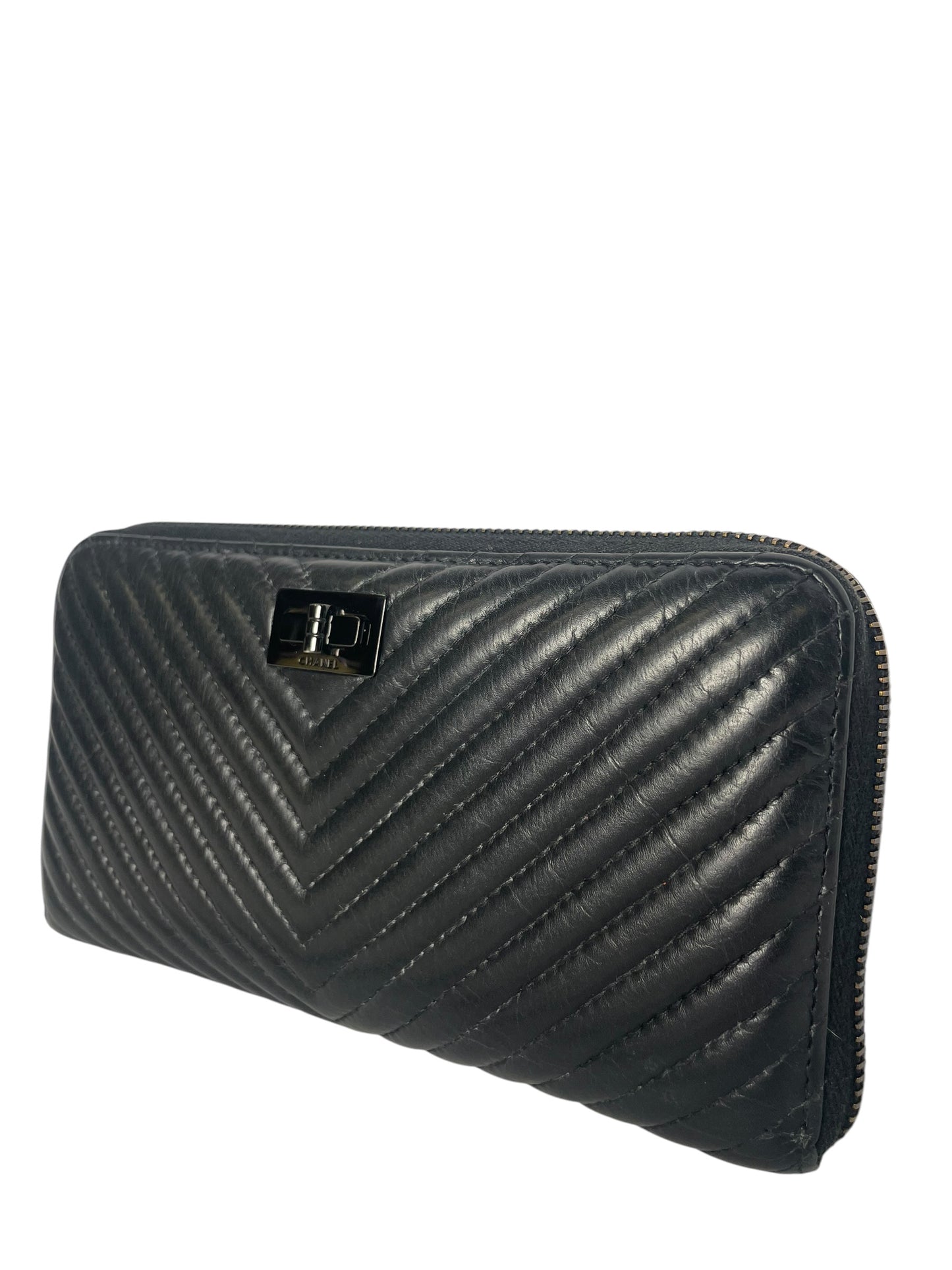 Chanel 2016 So Black Continental Wallet T8535