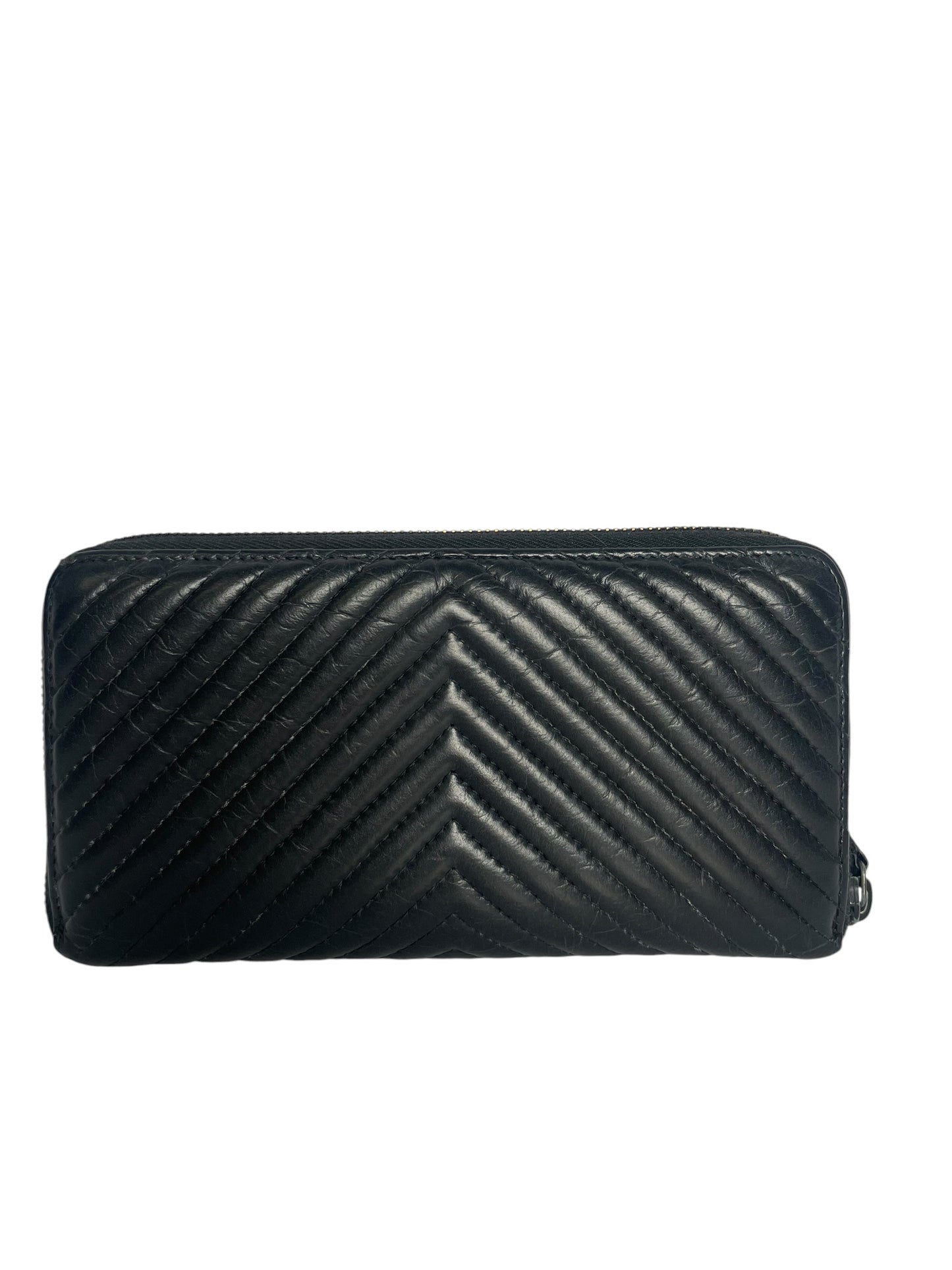 Chanel 2016 So Black Continental Wallet T8535