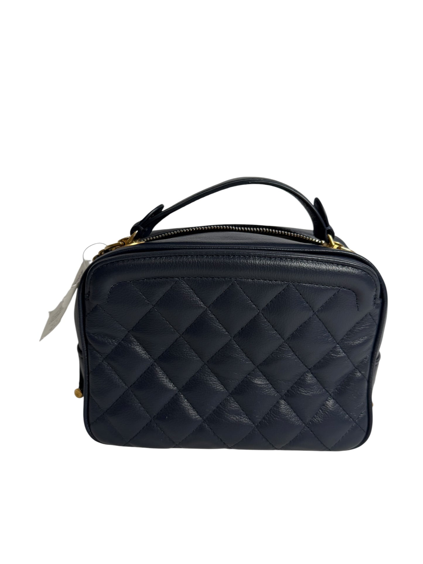 Chanel Blue Top Handle Camera bag GHW T7584