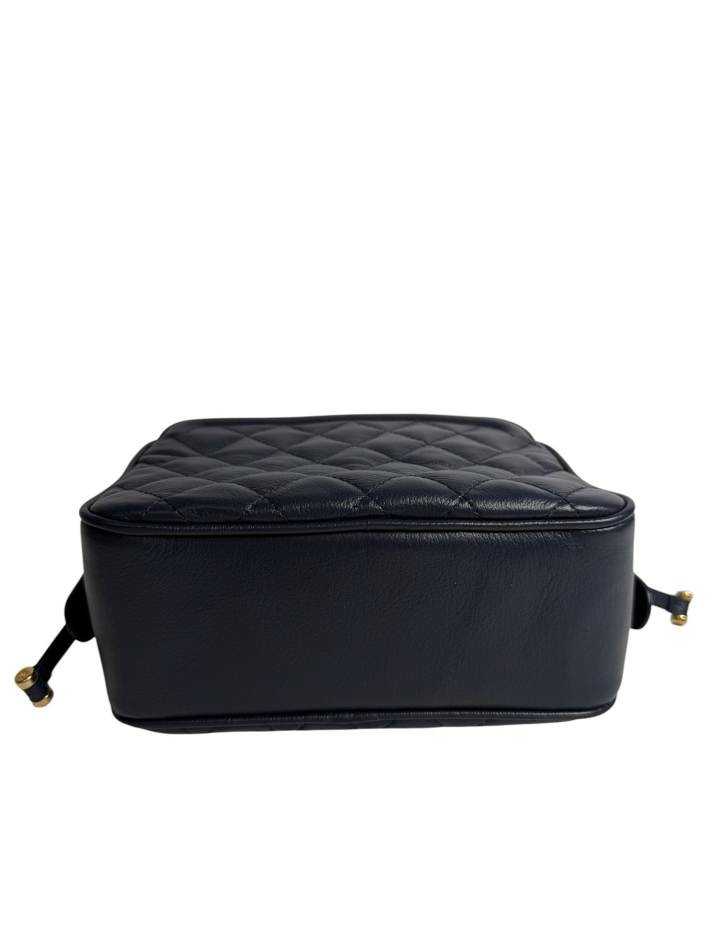 Chanel Blue Top Handle Camera bag GHW T7584