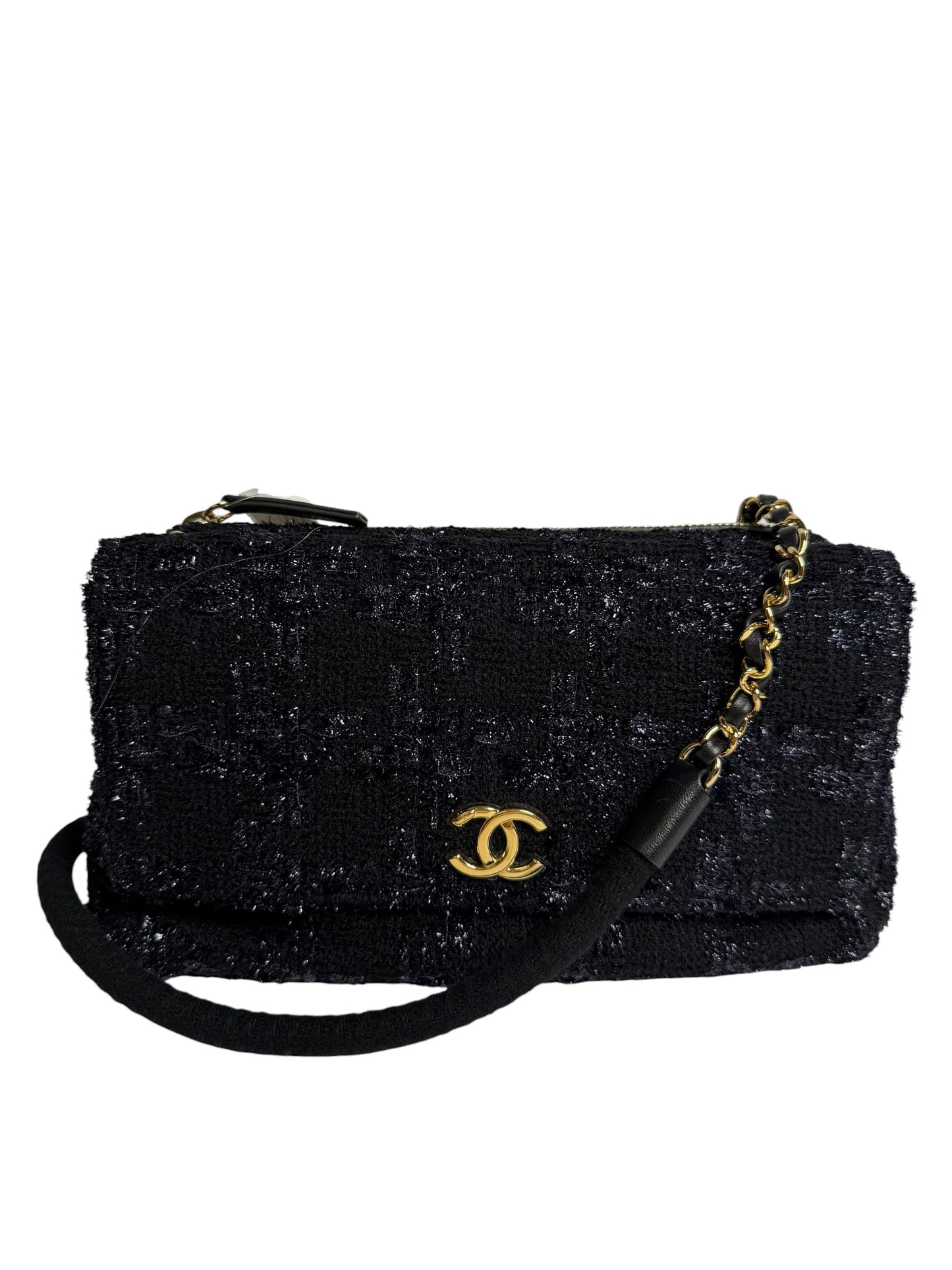 Chanel Tweed Double Sided Hamburg T2972